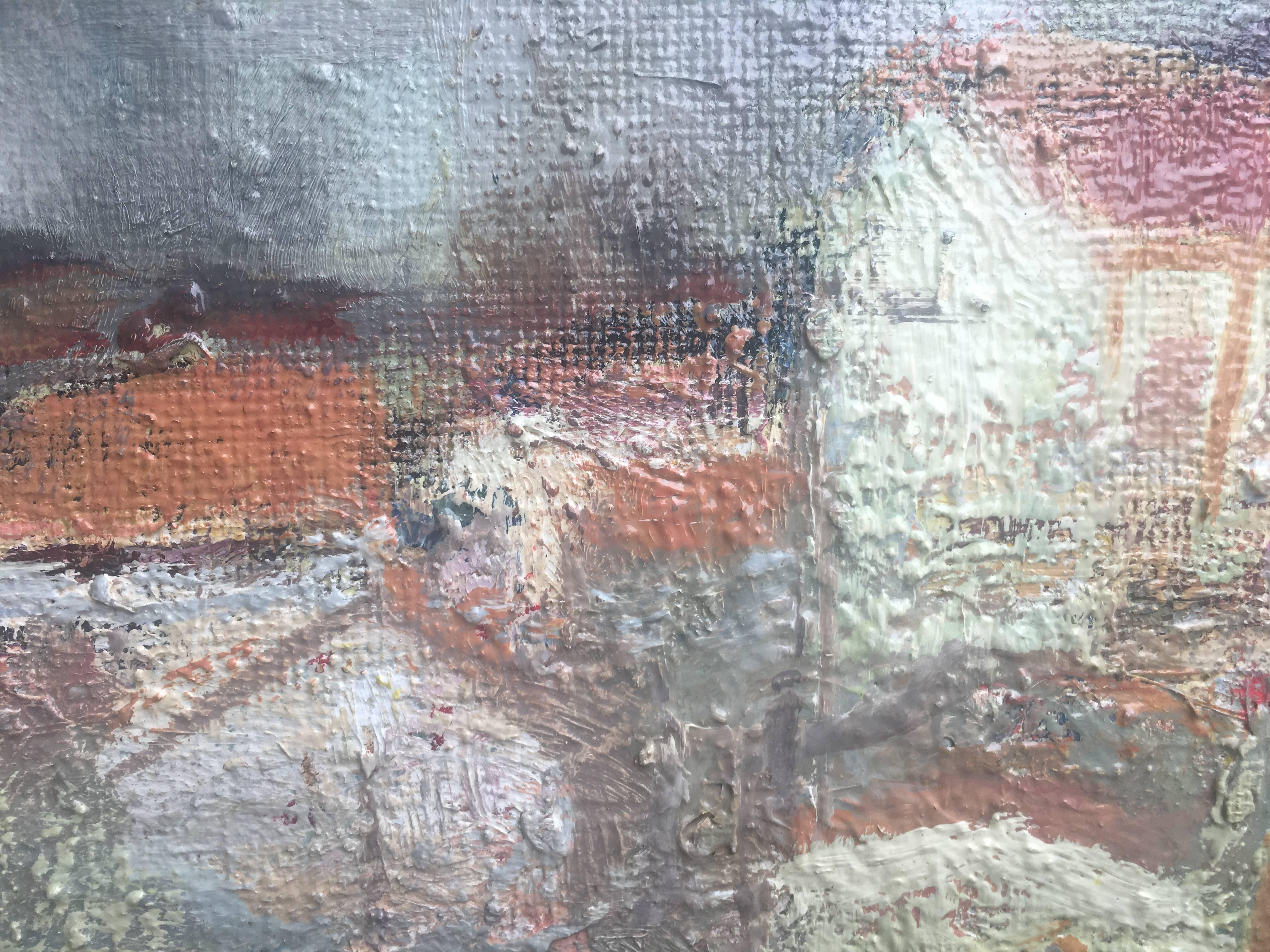 Abella 7  Frutta  Pittura acrilica cubista originale Still-life - Still-Life Painting Marrone di Juan Jose Abella Rubio