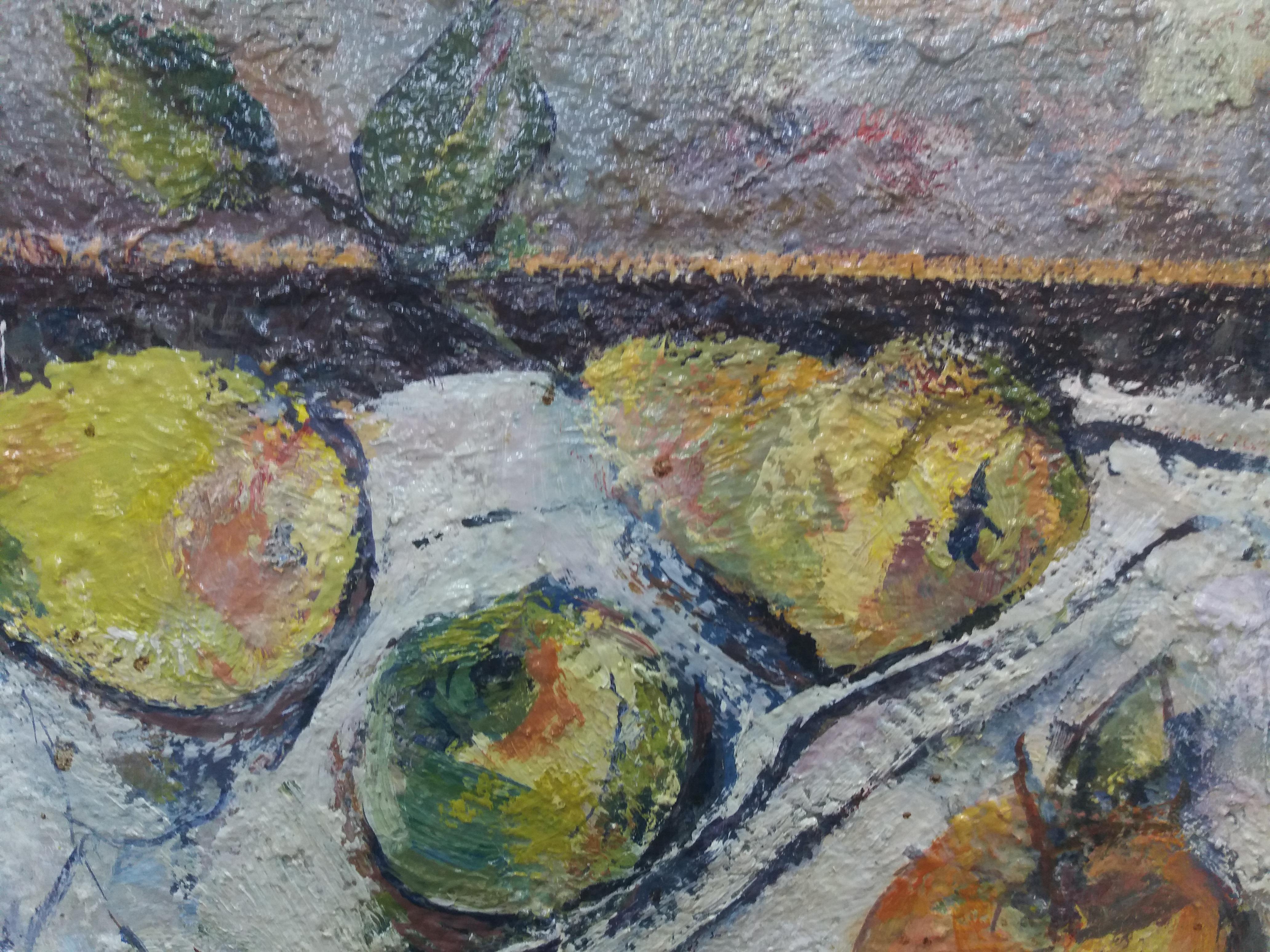 Abella 7  Frutta  Pittura acrilica cubista originale Still-life in vendita 3