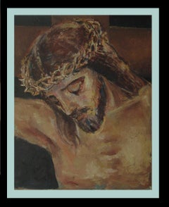 Abella, Jesus Christ Religious theme. original acrylic painting