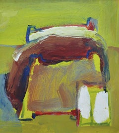 Cuadro original de Abella, estilo cubista, óleo sobre madera, finales del siglo XX