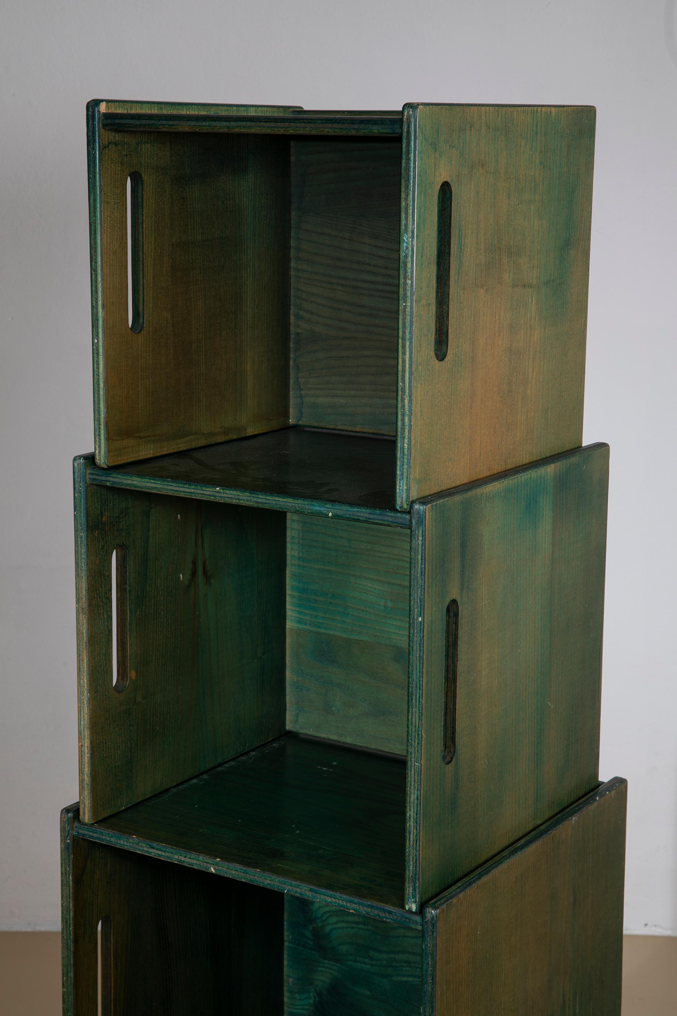 Spanish Juan Jose Blanc, Torre de Babel, Stackable side tables For Sale