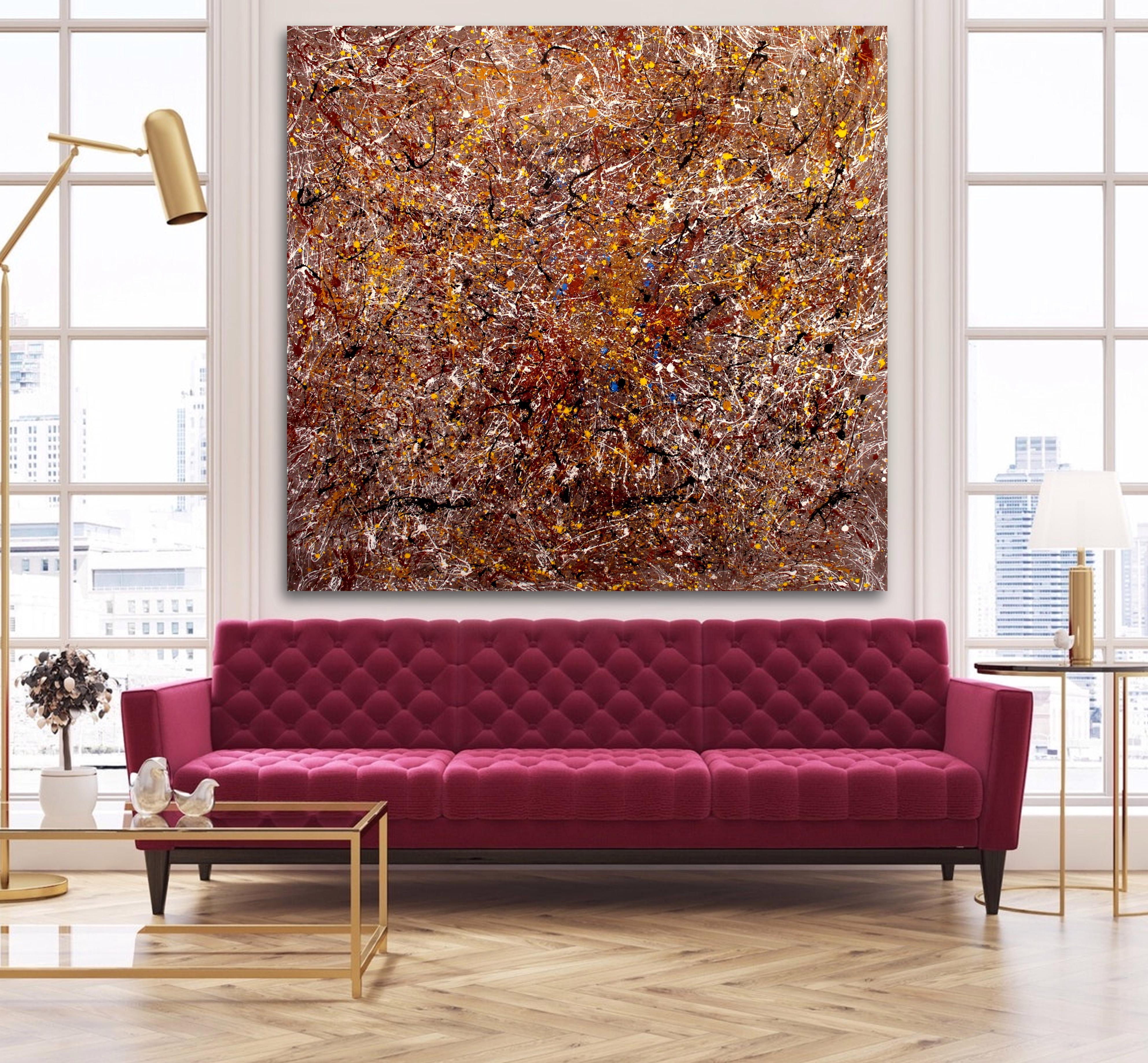 4 Wüstenlandschaften (Braun), Abstract Painting, von Juan Jose Garay