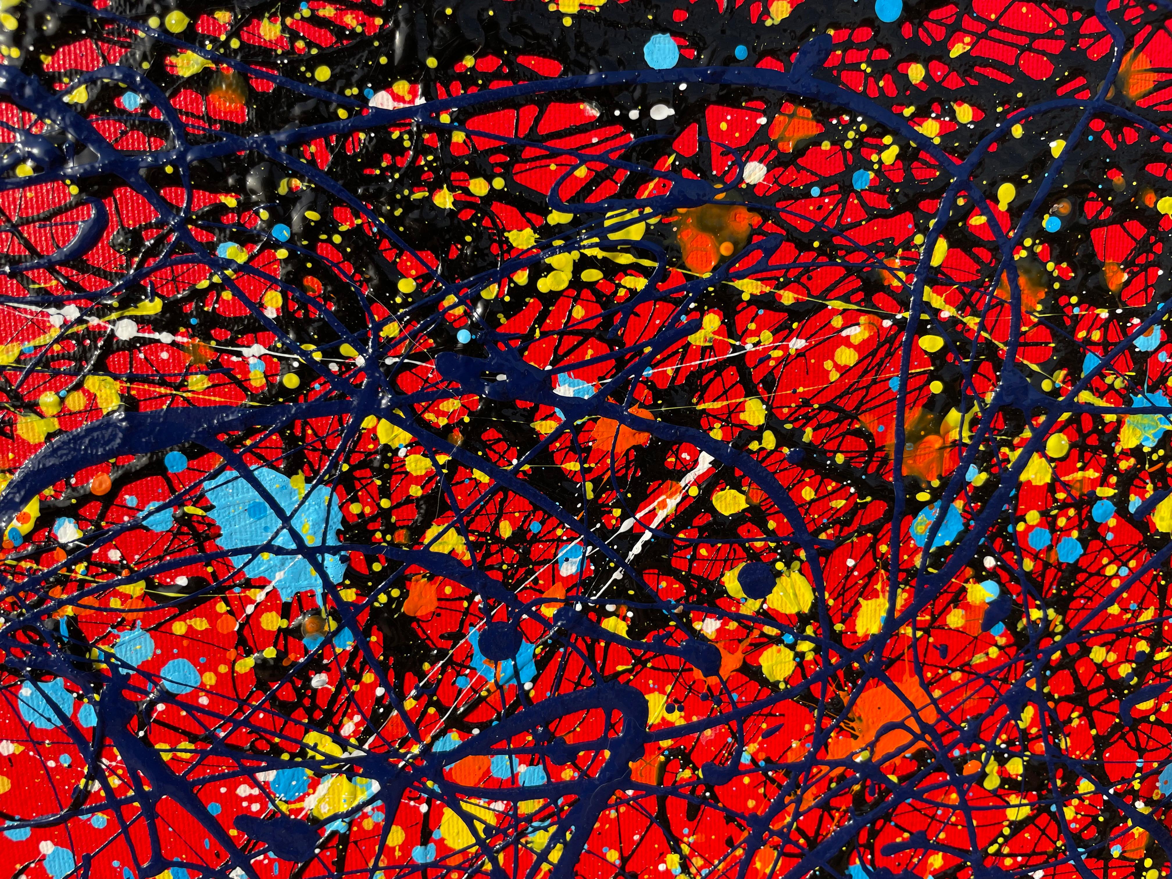 Dans cette œuvre, j'ai mis mon énergie créative dans un lien qui respire le dynamisme et la passion. En utilisant des acrílicos, il a fusionné le minimalisme avec l'expression abstraite, où chaque pincelle révèle un univers d'émotions. Es un tributo