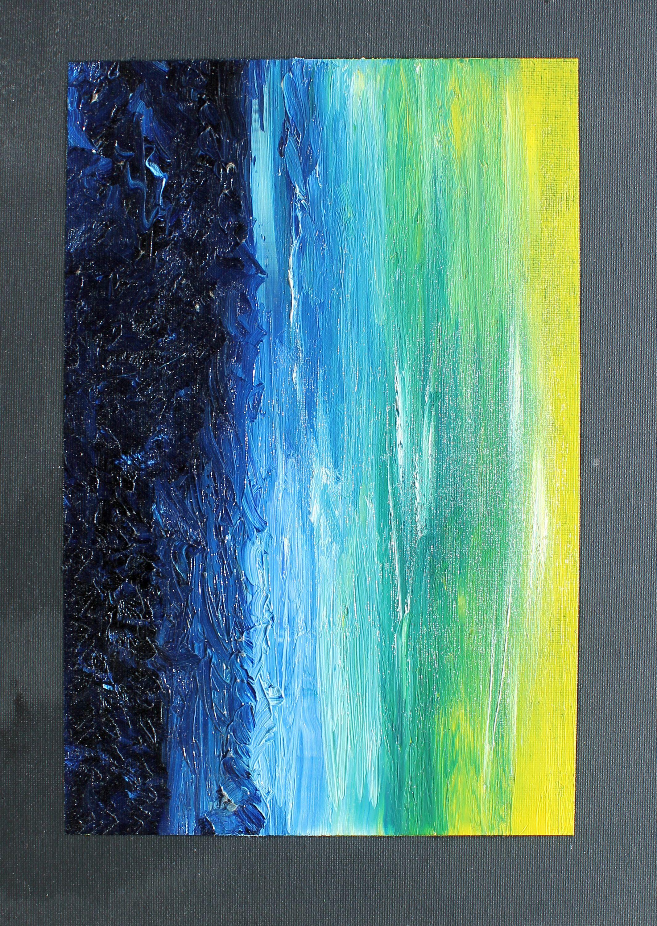 Abstrakte Träume Landschaften 001 – Painting von Juan Jose Garay