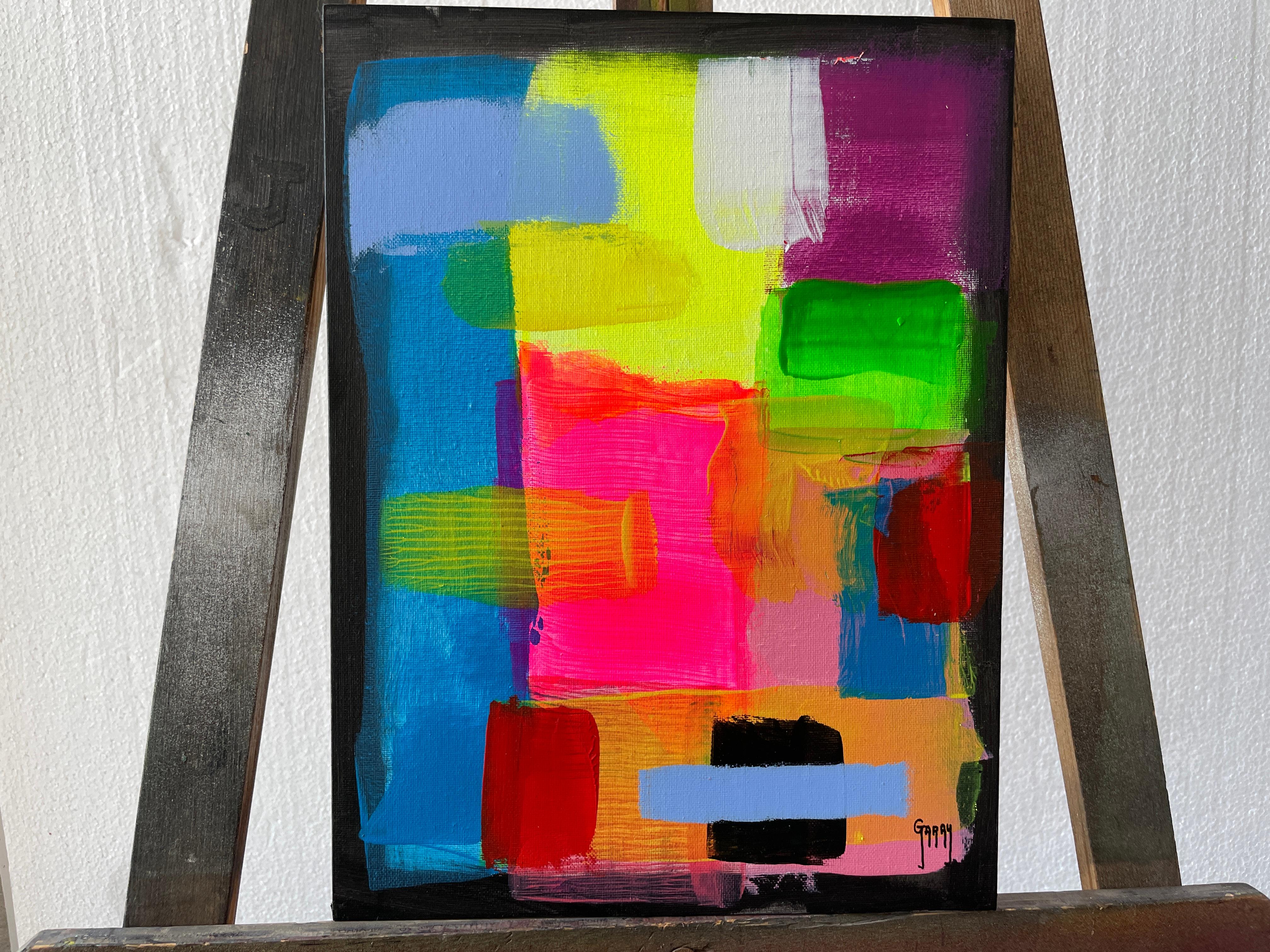 Abstract little Real 021 - Abstract Expressionist Painting by Juan Jose Garay