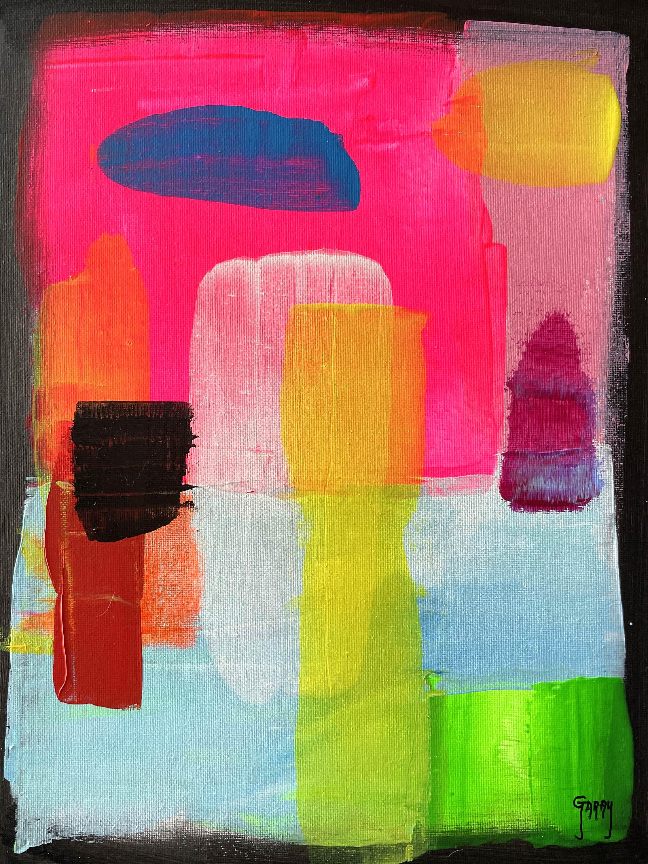 Abstraktes, kleines, echtes 024 – Painting von Juan Jose Garay