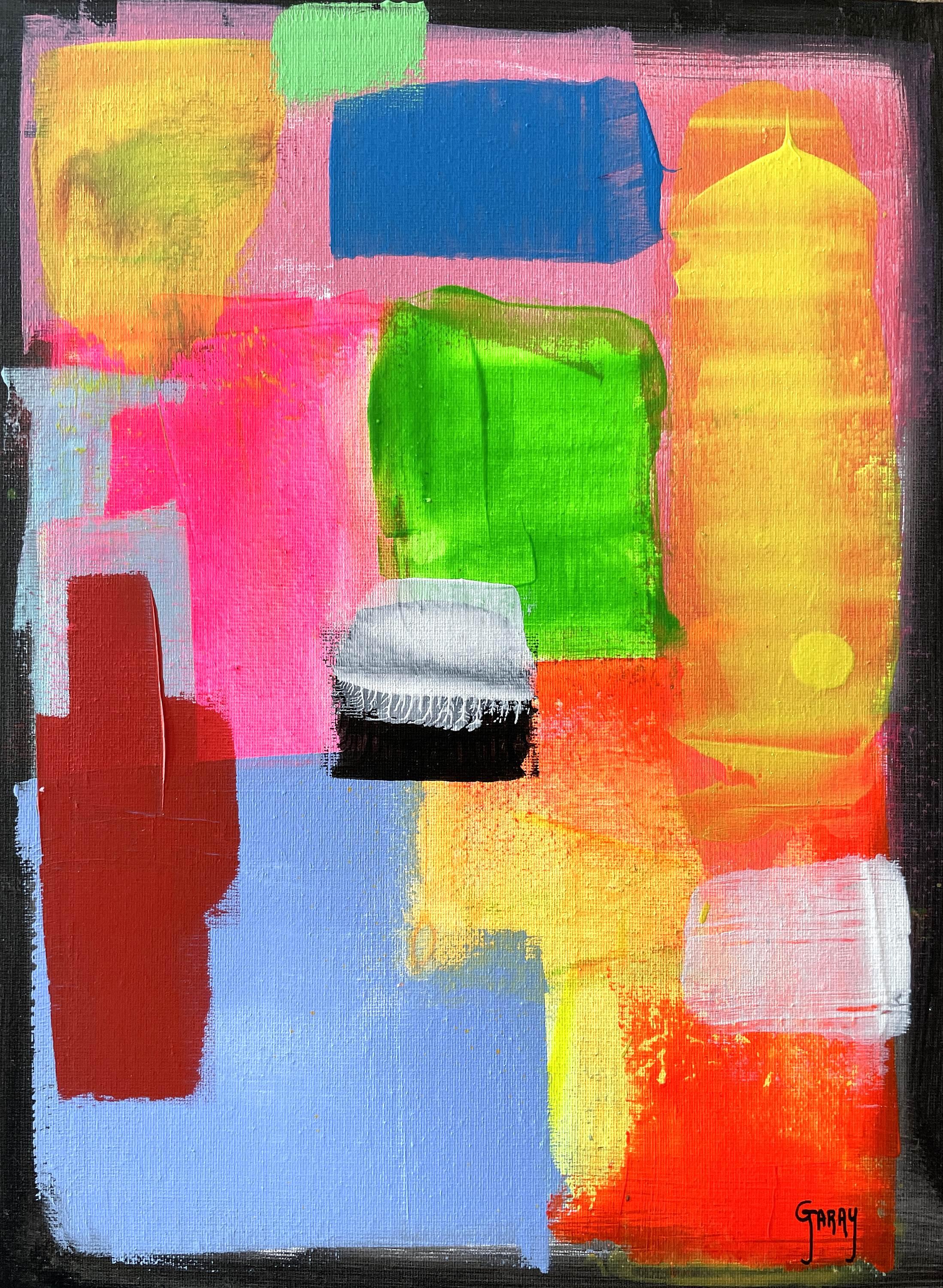 Abstraktes, kleines, echtes 025 – Painting von Juan Jose Garay