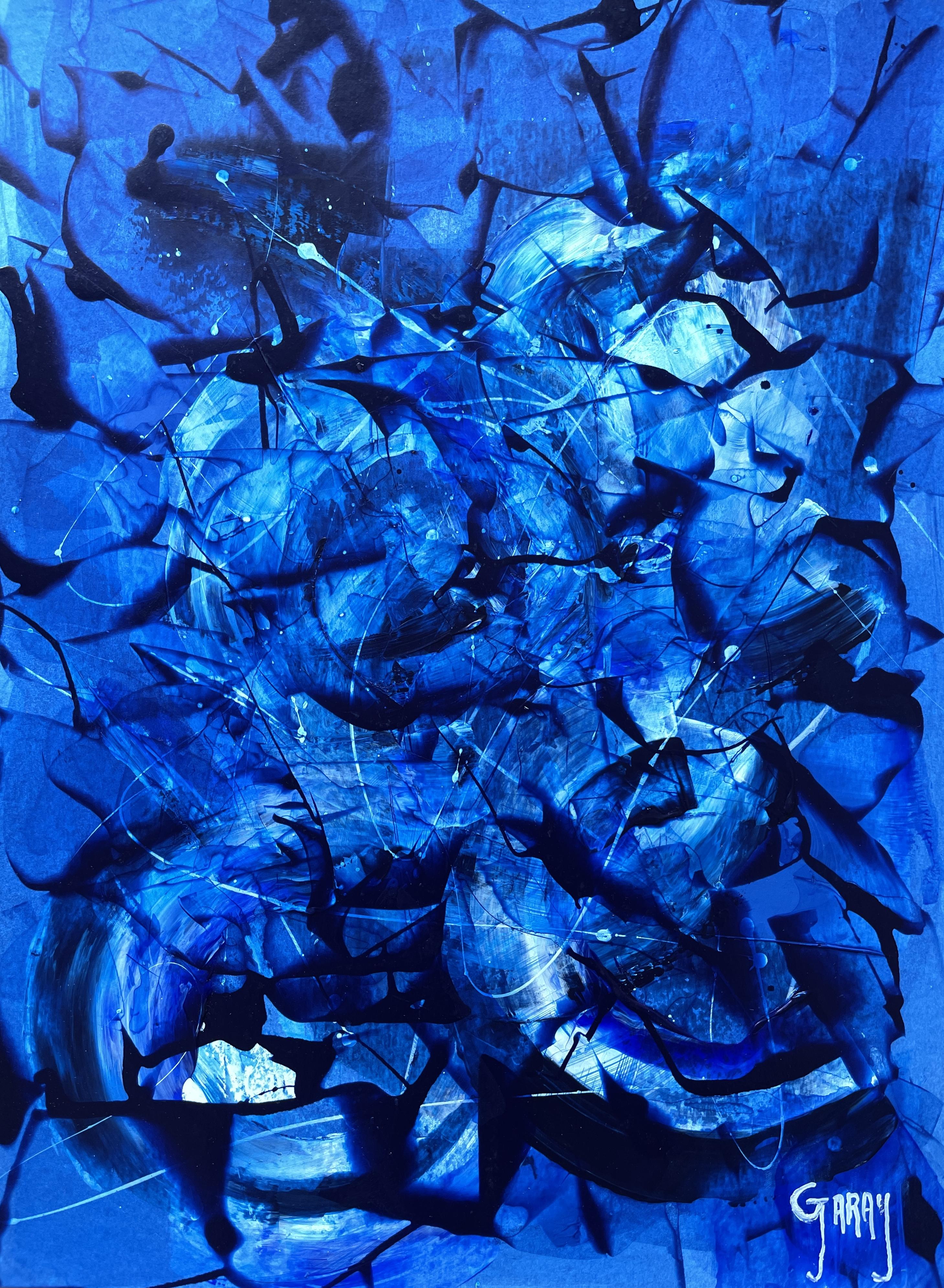 Papier abstrait 001 - Painting de Juan Jose Garay