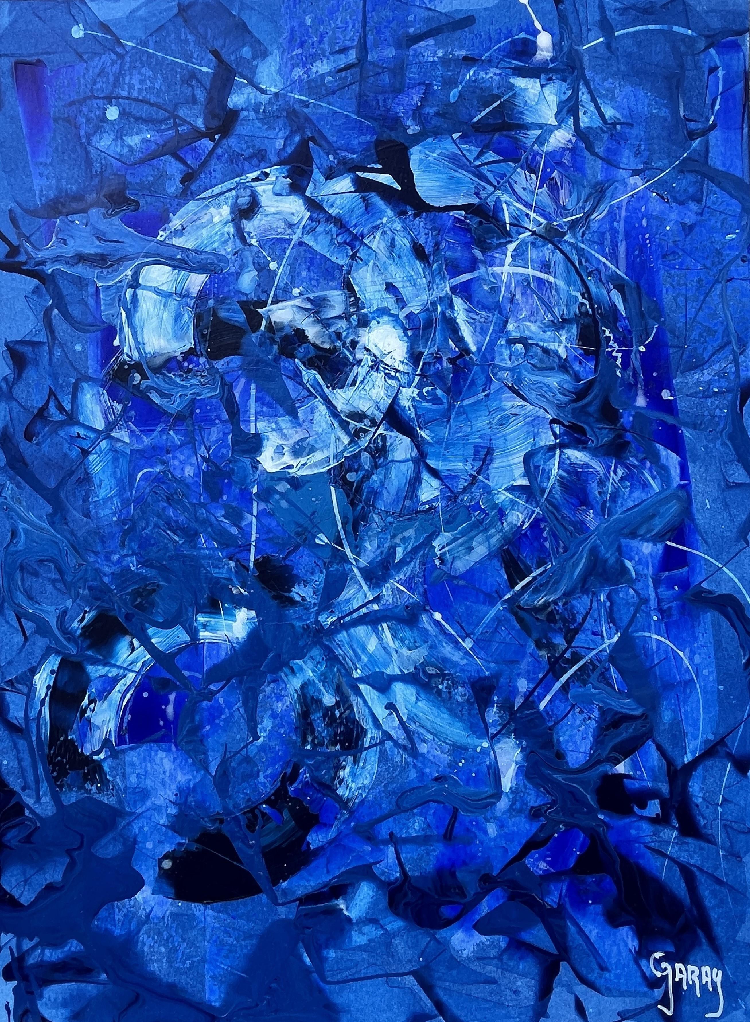 Papier abstrait 002 - Painting de Juan Jose Garay