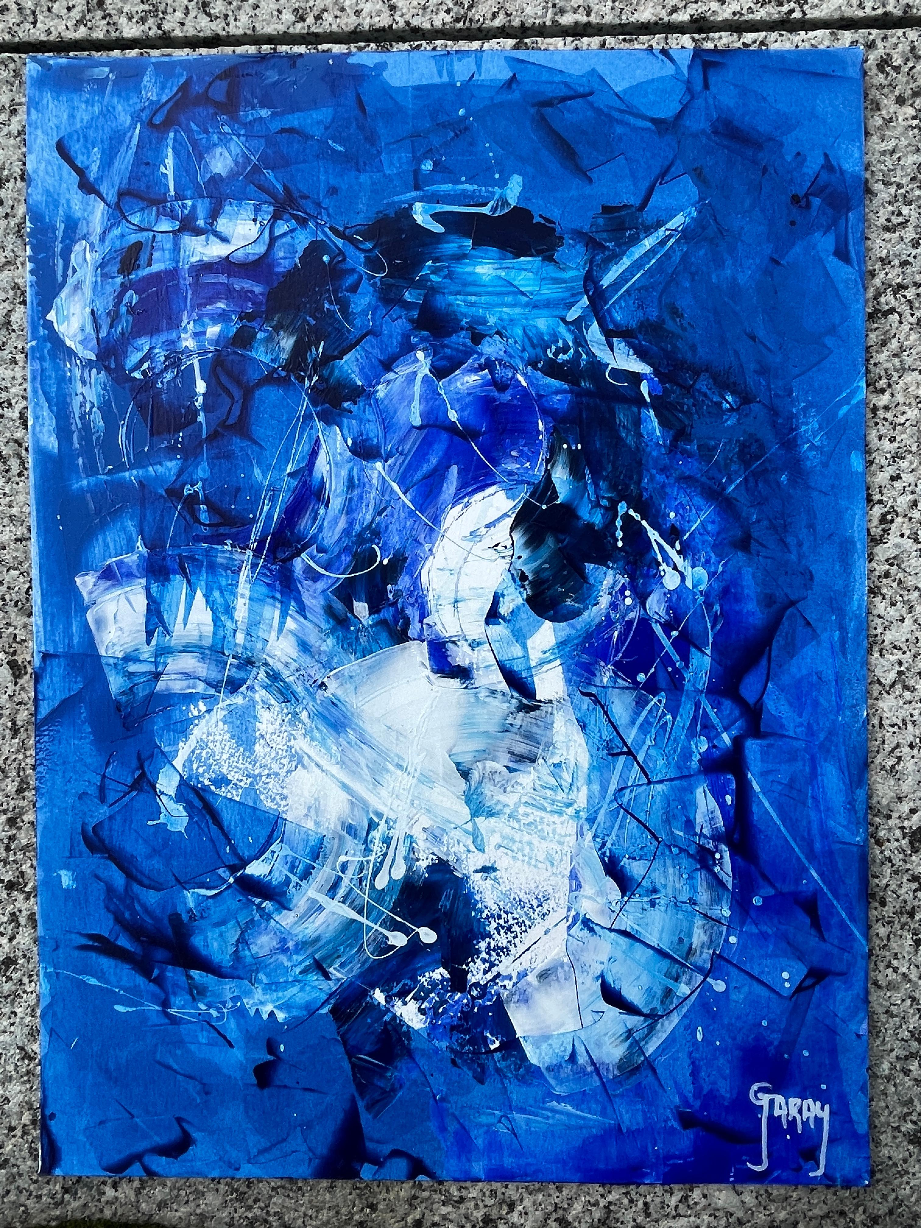 Abstract Paper 003 - Abstract Expressionist Painting by Juan Jose Garay