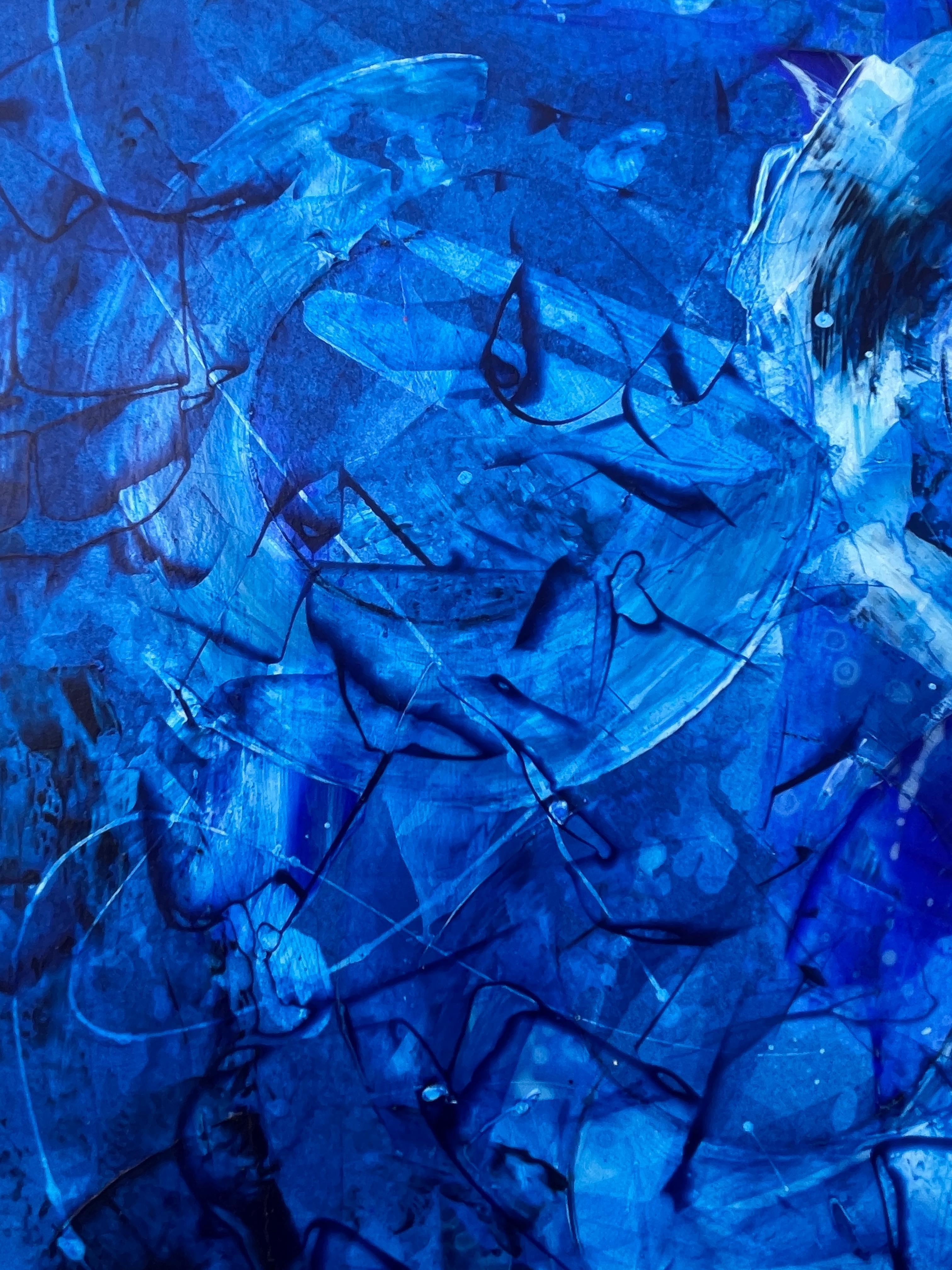 Abstract Paper 004 - Gray Interior Painting by Juan Jose Garay