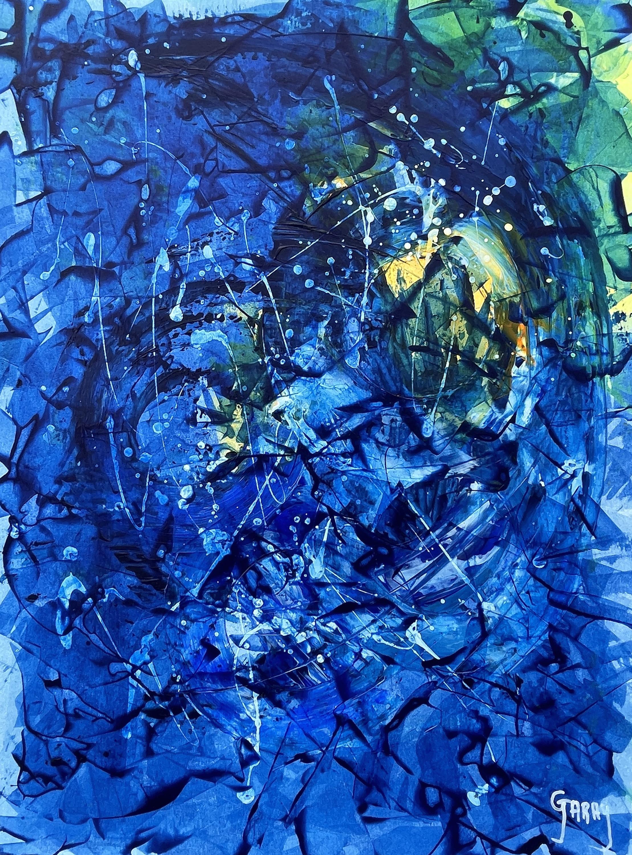 Papier abstrait 005 - Painting de Juan Jose Garay