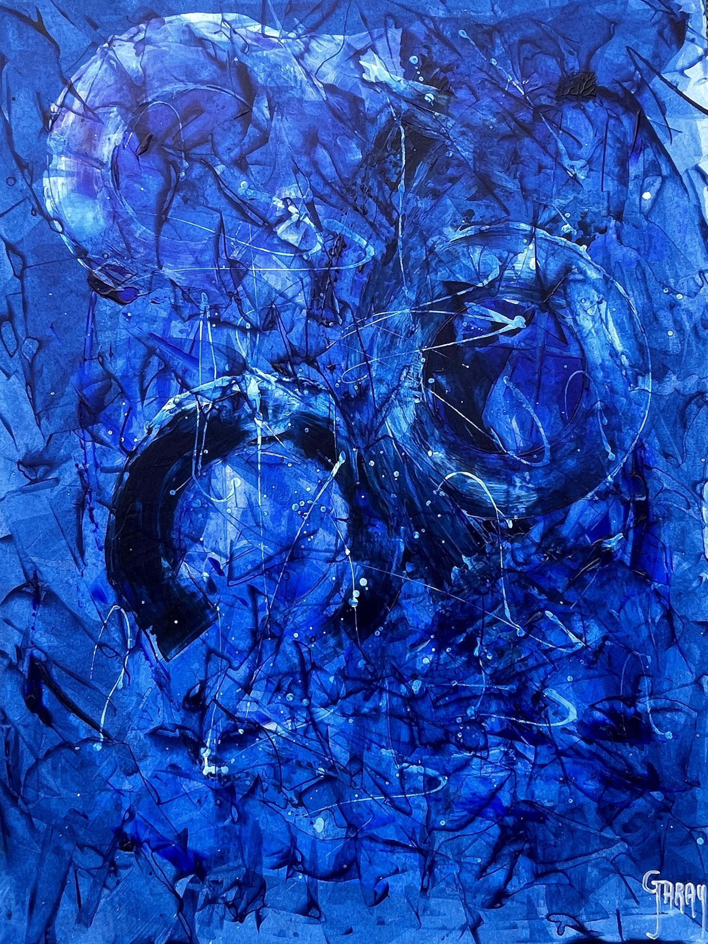 Papier abstrait 006 - Painting de Juan Jose Garay