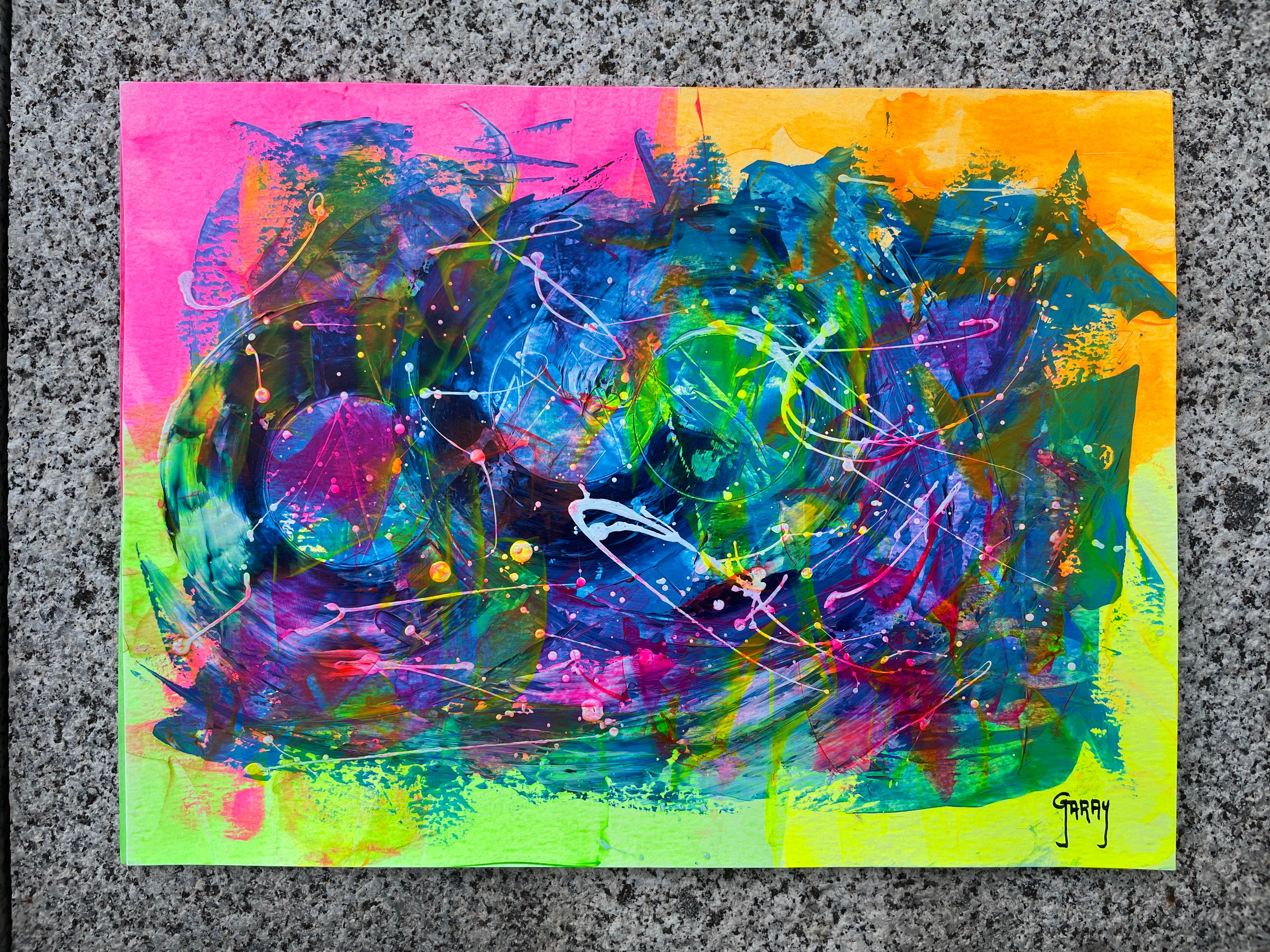 Abstract Paper 007 - Abstract Expressionist Painting by Juan Jose Garay
