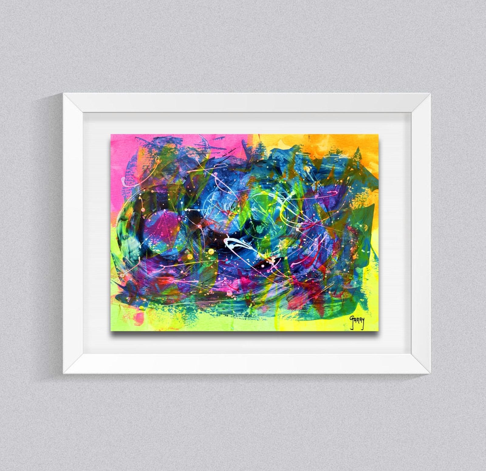 Juan Jose Garay Abstract Painting - Abstract Paper 007