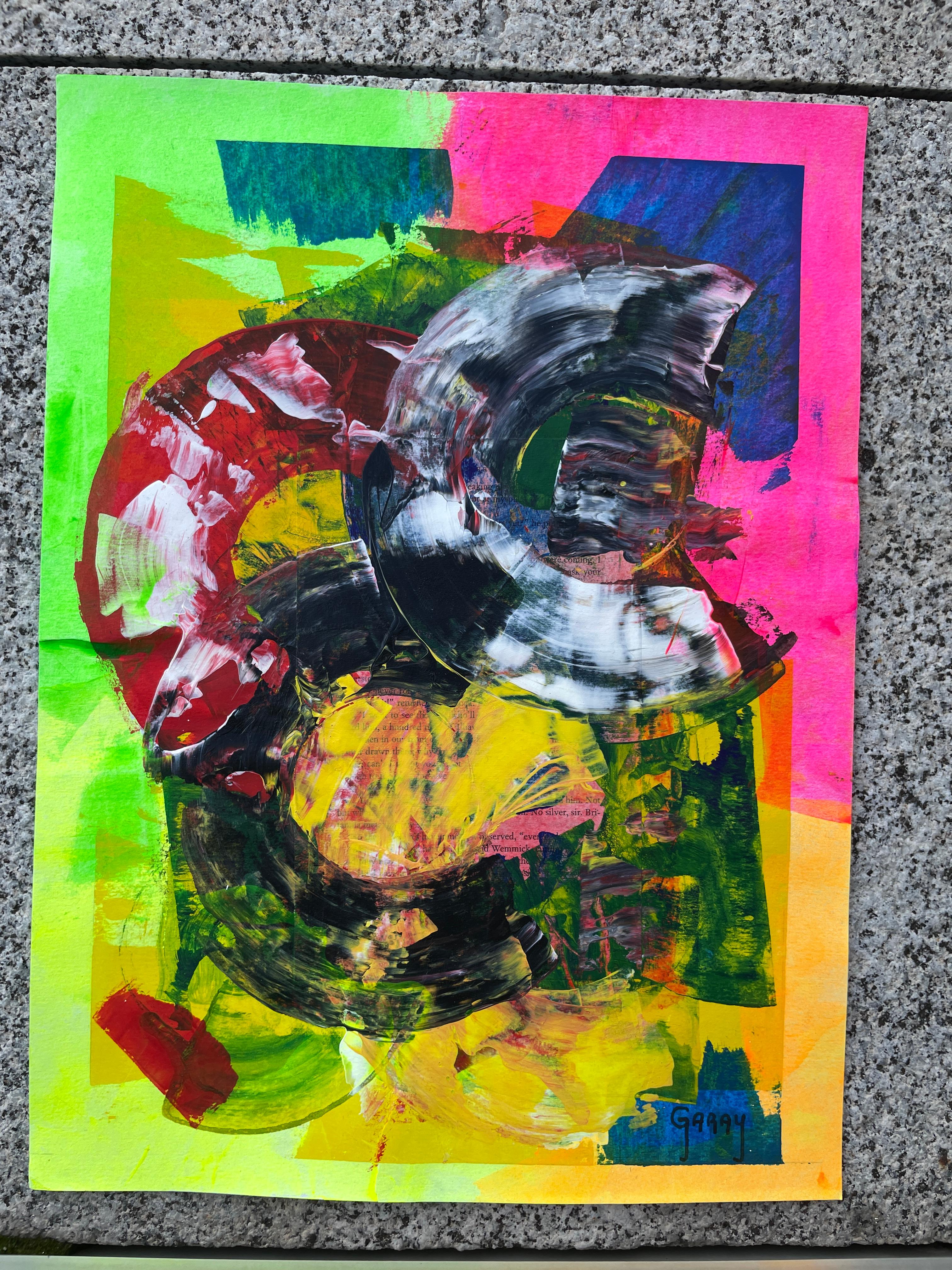 Abstraktes Papier 008 (Abstrakter Expressionismus), Painting, von Juan Jose Garay