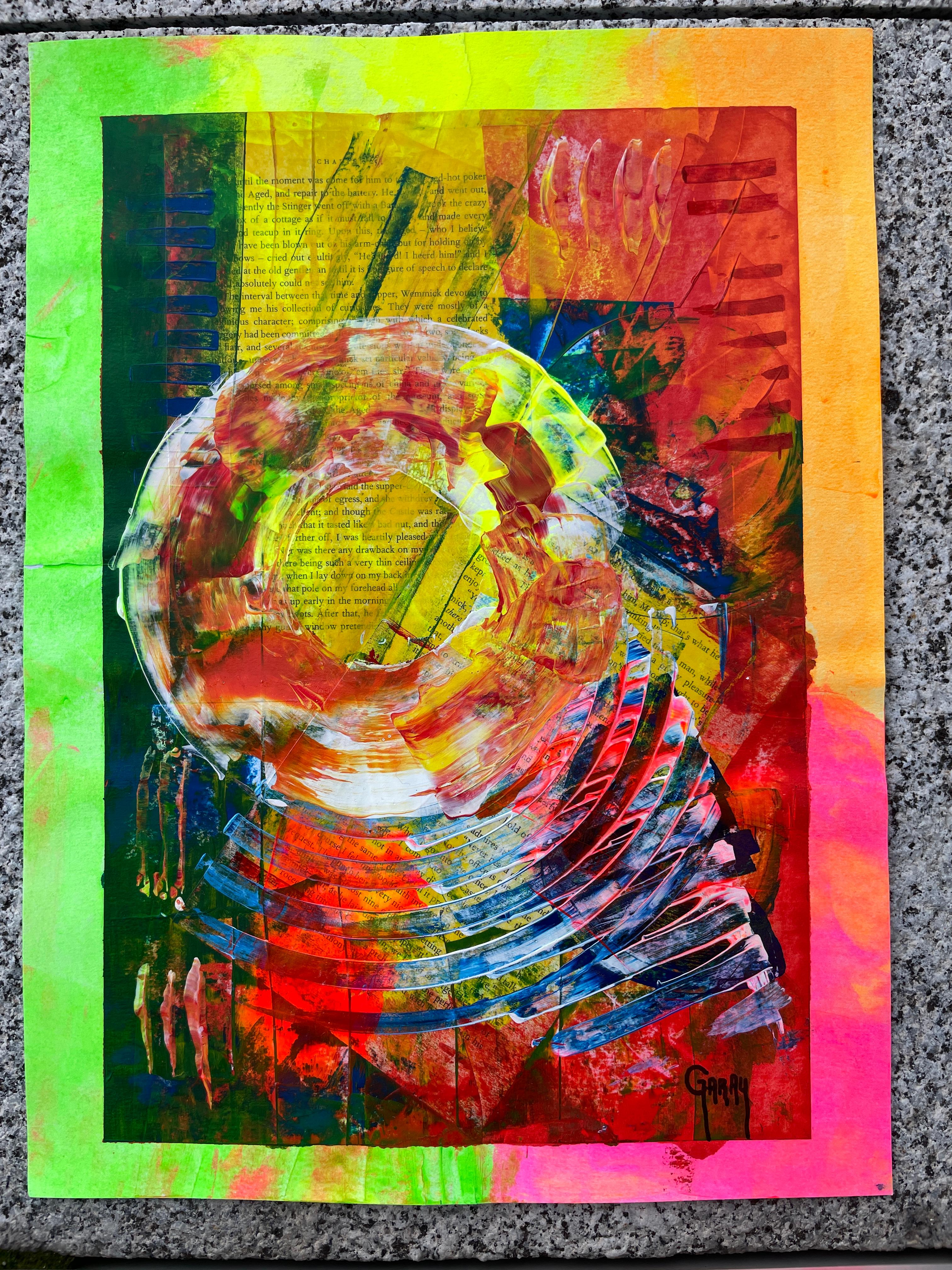 Abstract Paper 009 - Abstract Expressionist Painting by Juan Jose Garay