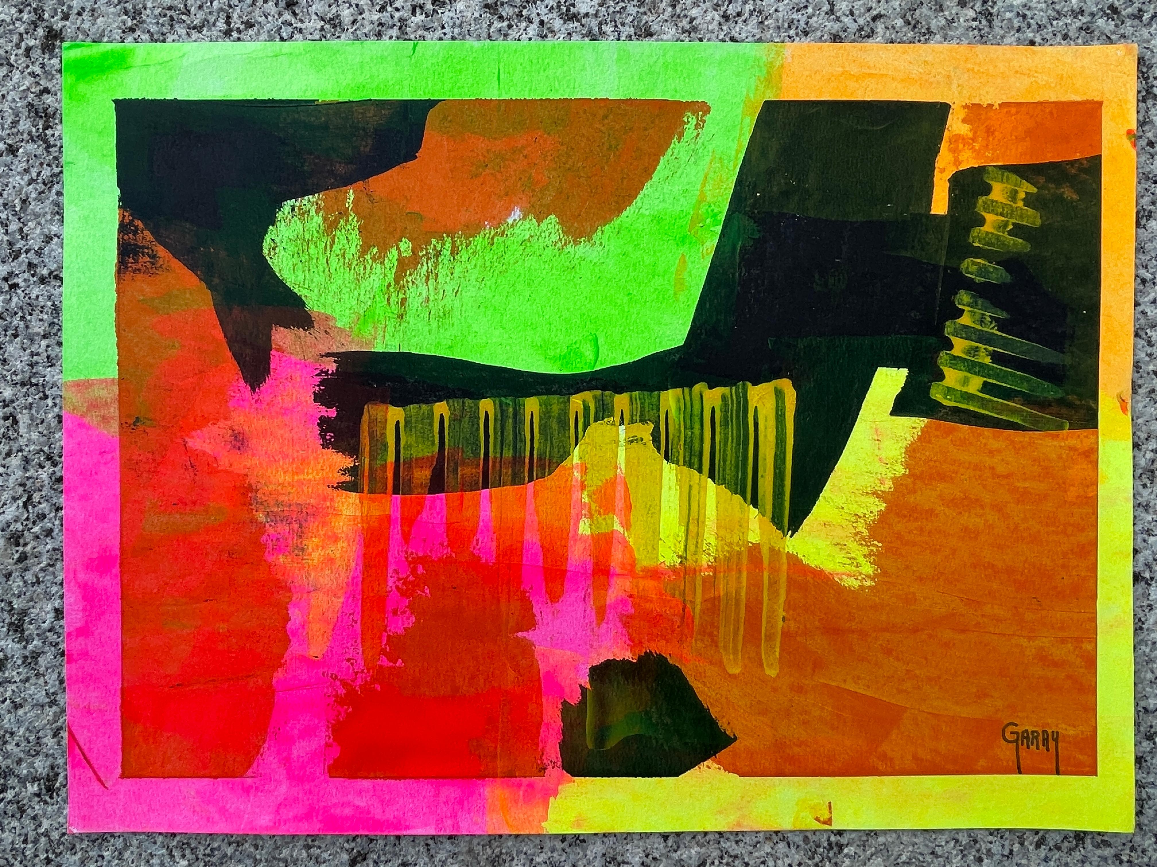 Abstract Paper 010 - Abstract Expressionist Painting by Juan Jose Garay