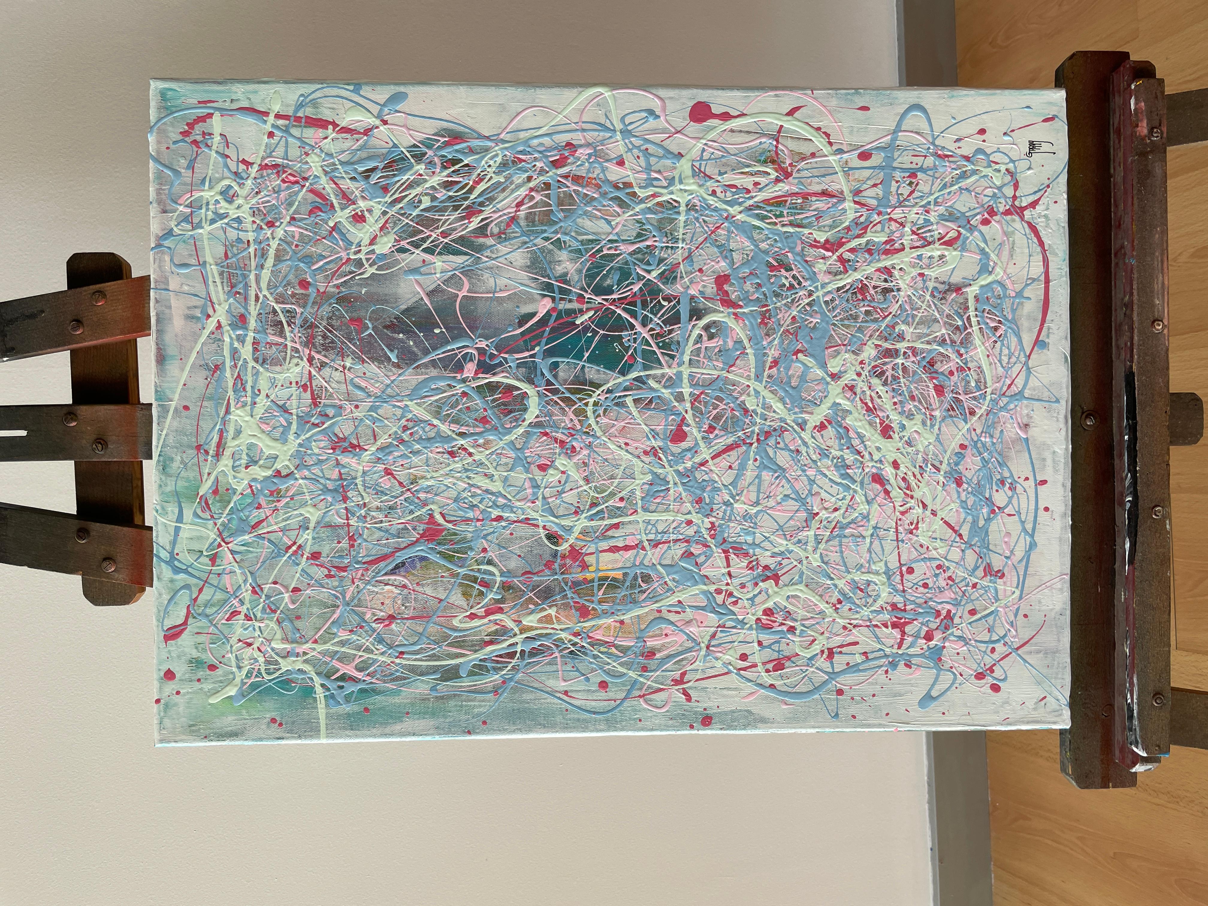 Abstrakt Sommer A4 (Abstrakter Expressionismus), Painting, von Juan Jose Garay