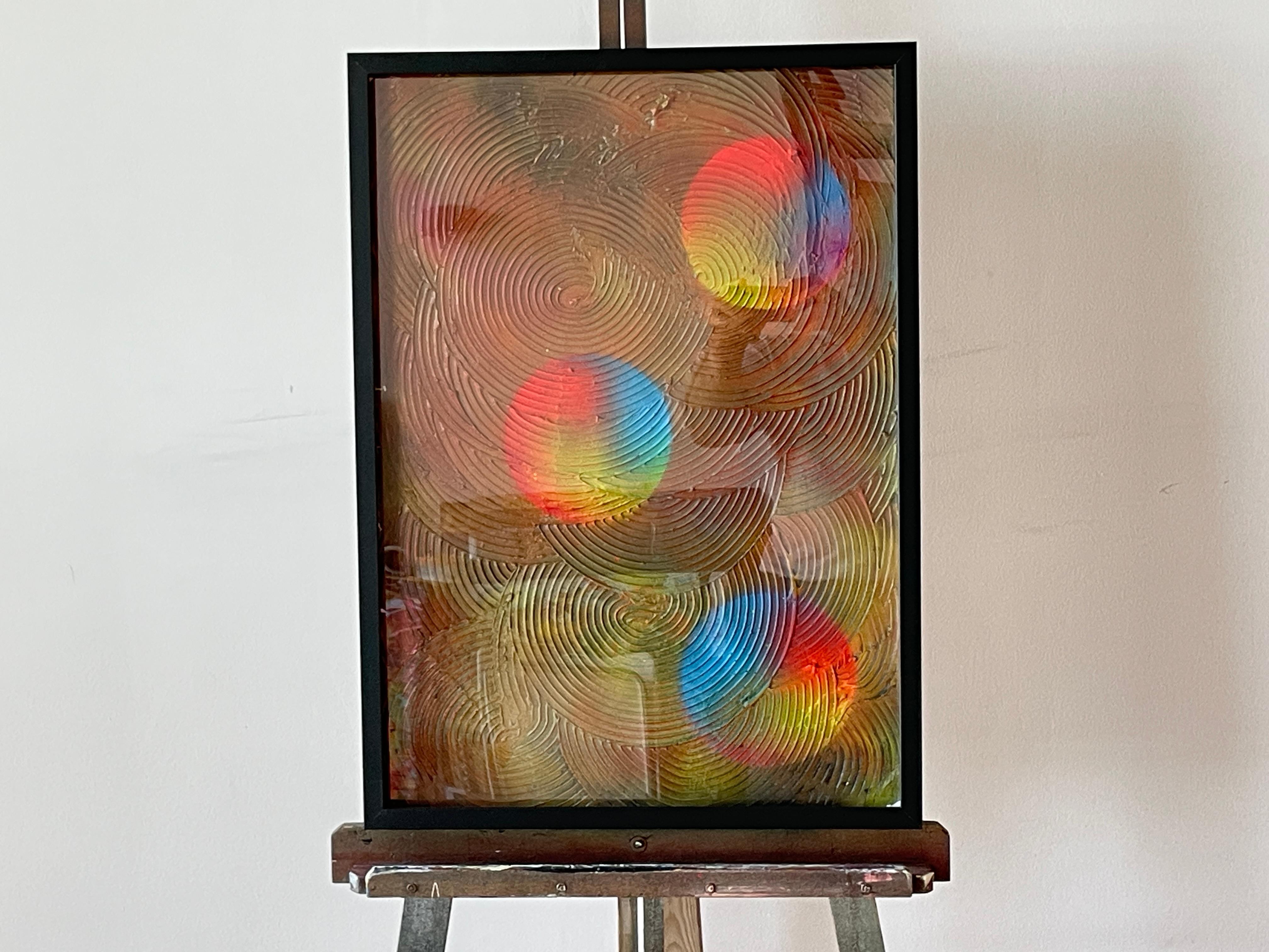 Abstract Transformation Circle 001 - Abstract Expressionist Painting by Juan Jose Garay