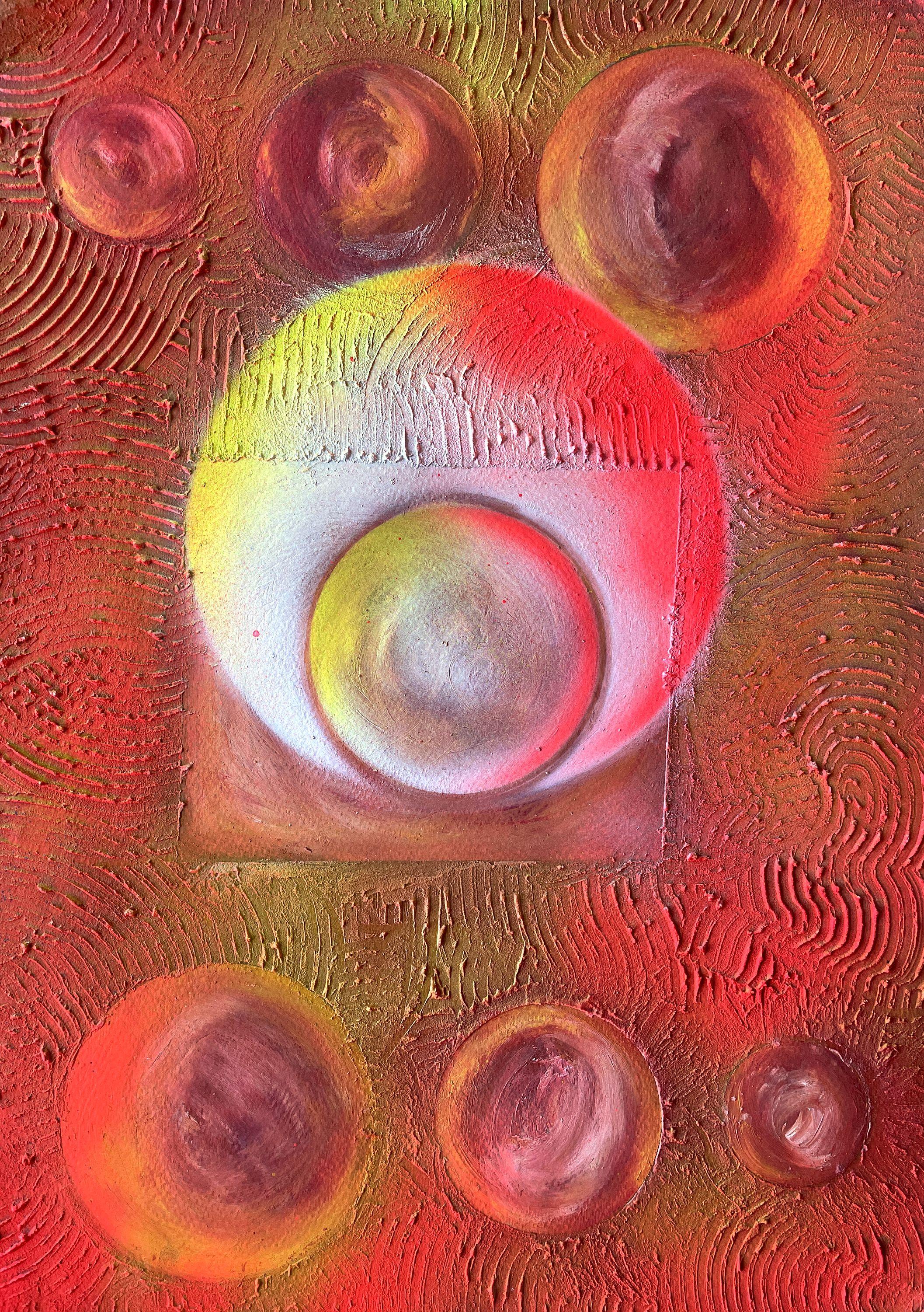 Abstrakter Transformationskreis 014 – Painting von Juan Jose Garay