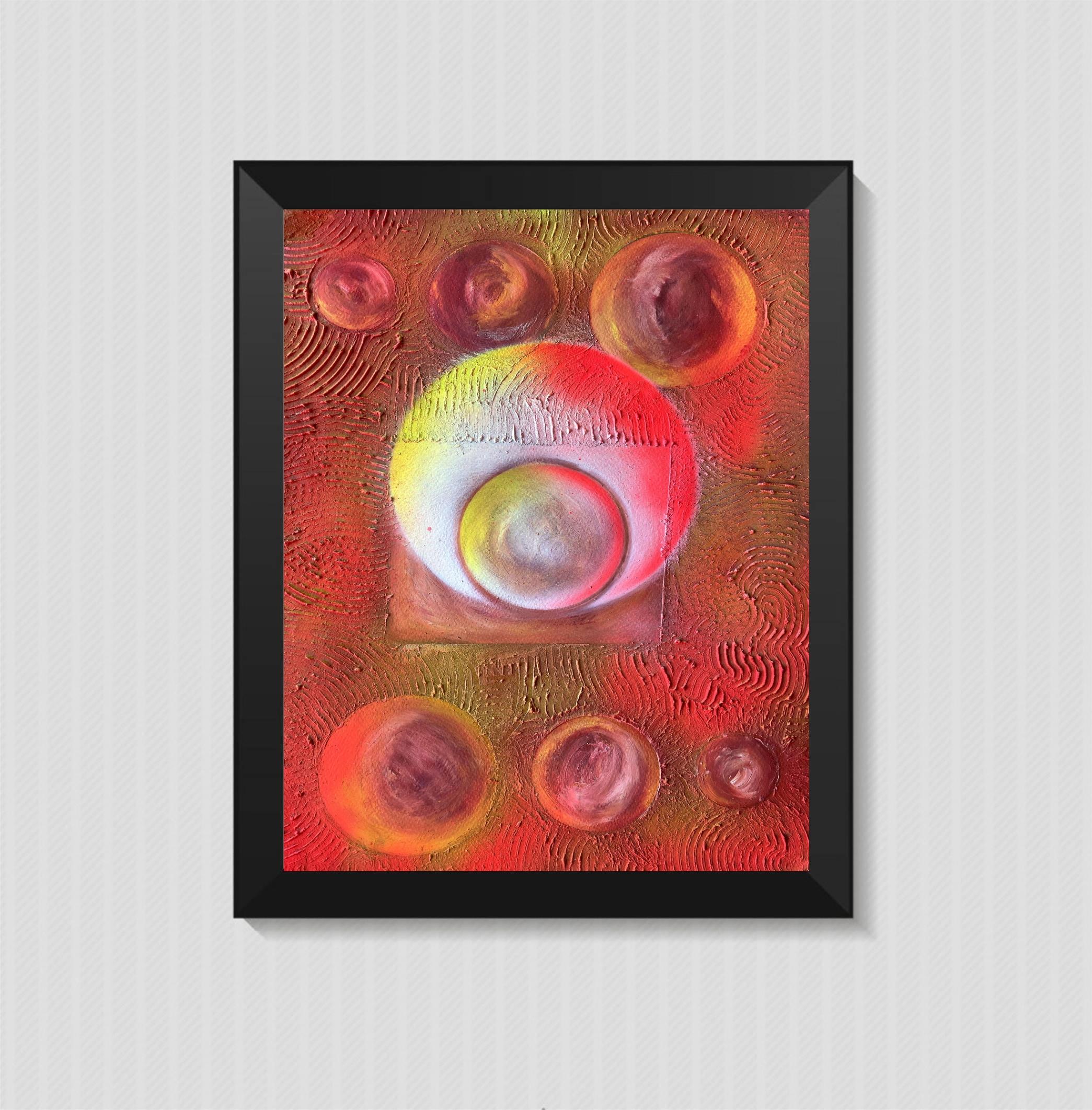 Abstrakter Transformationskreis 014 (Abstrakter Expressionismus), Painting, von Juan Jose Garay