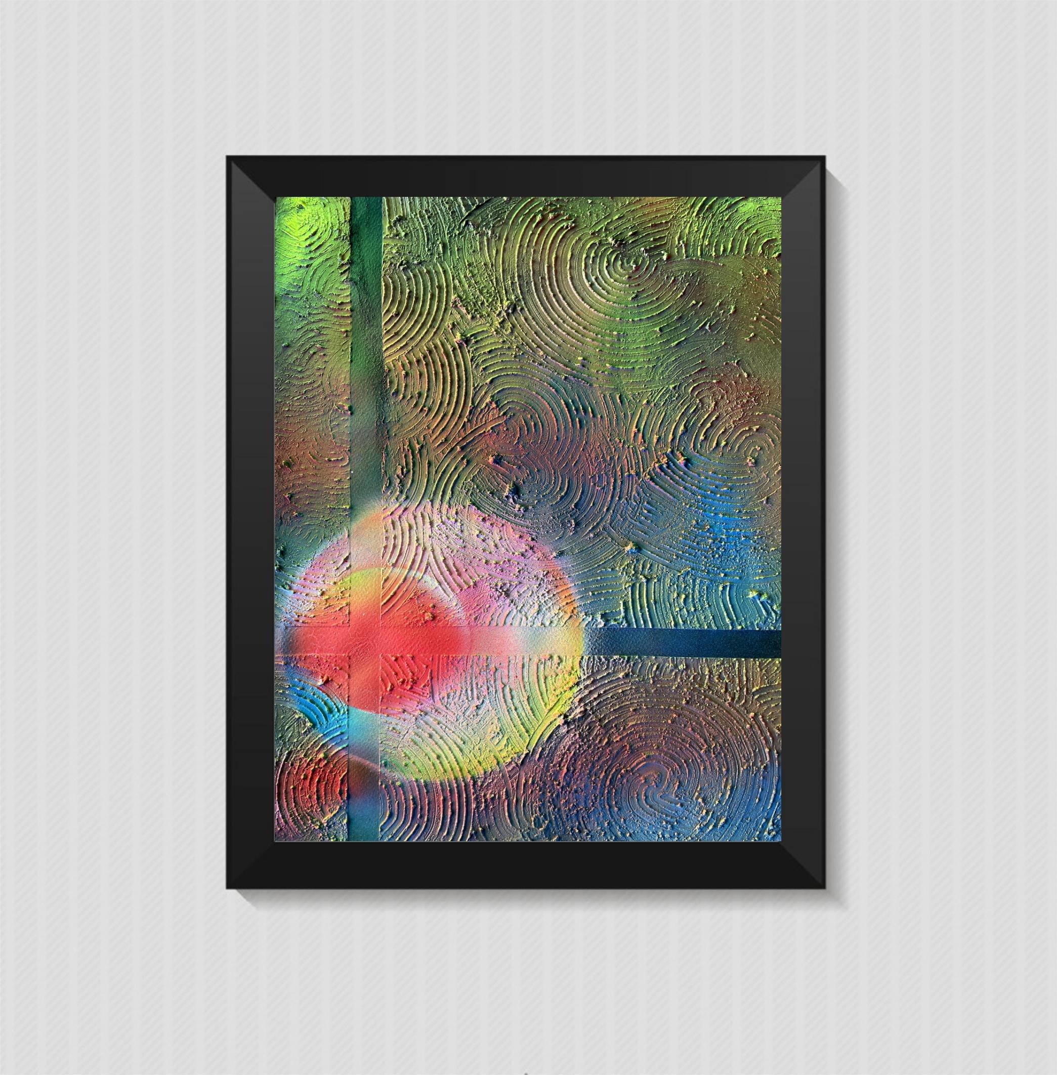 Juan Jose Garay Interior Painting - Abstract Transformation Circle 016