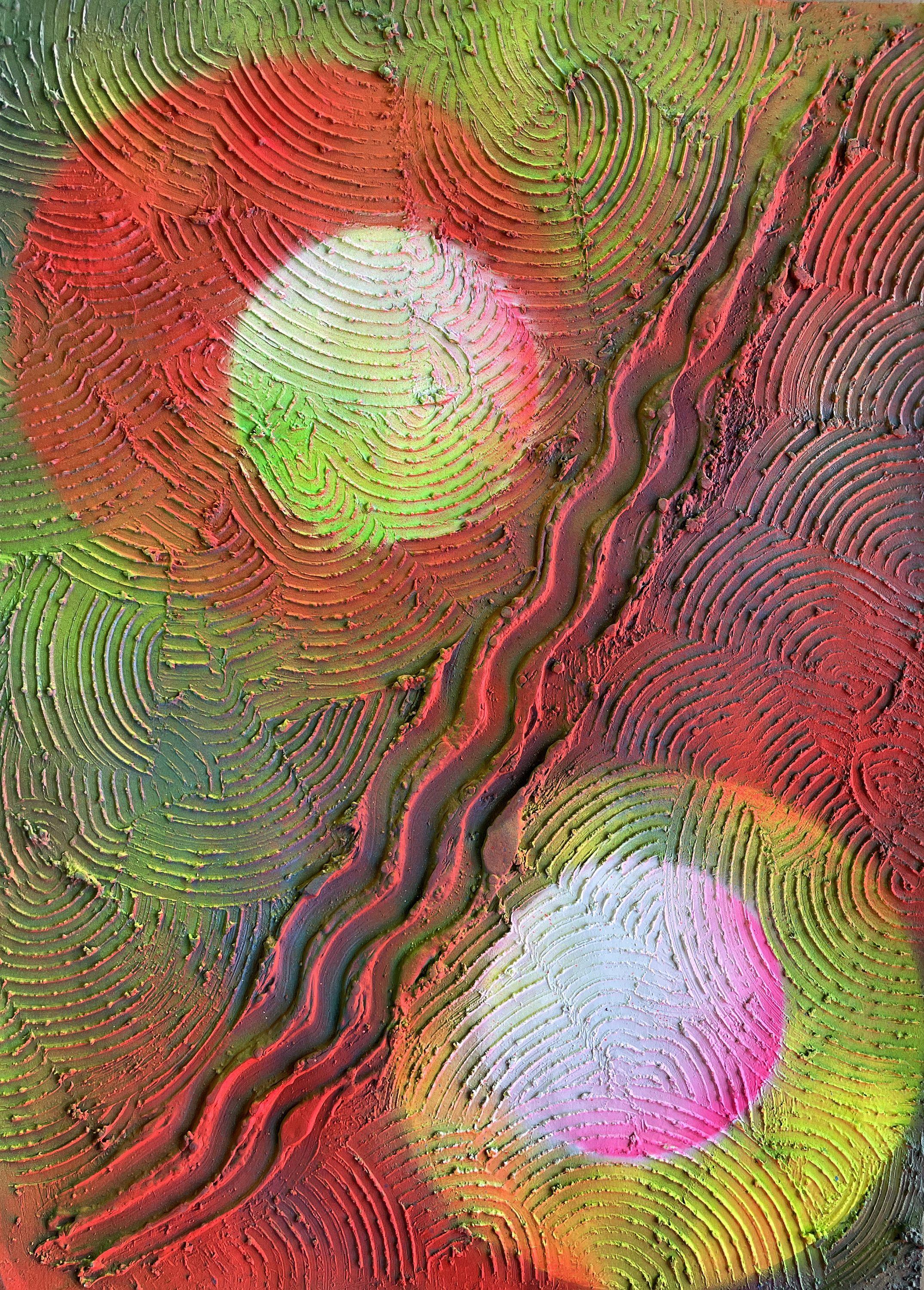 Cercle de transformation abstrait 018 - Painting de Juan Jose Garay