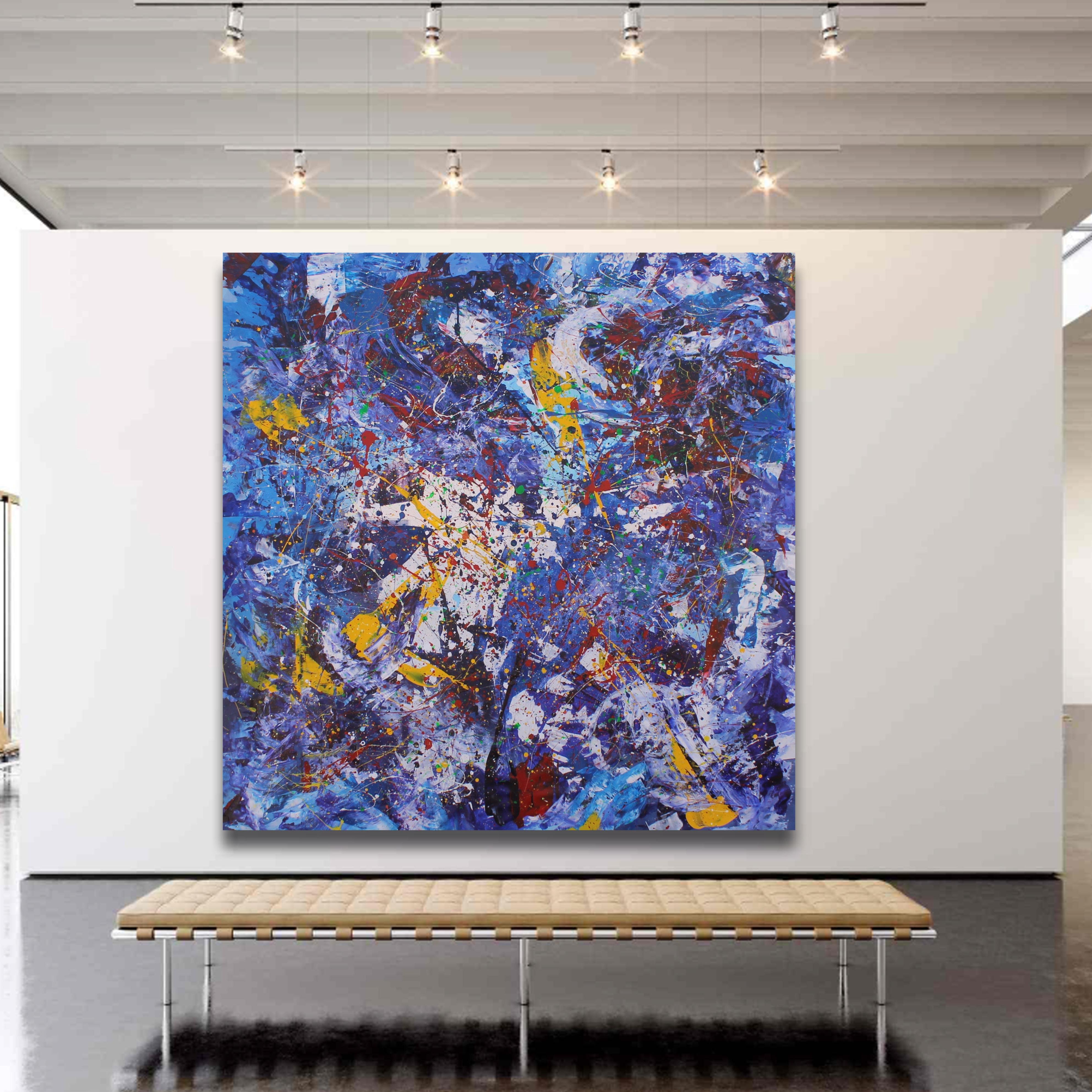 Mujer Abstracta de Colores Emociones - Painting de Juan Jose Garay