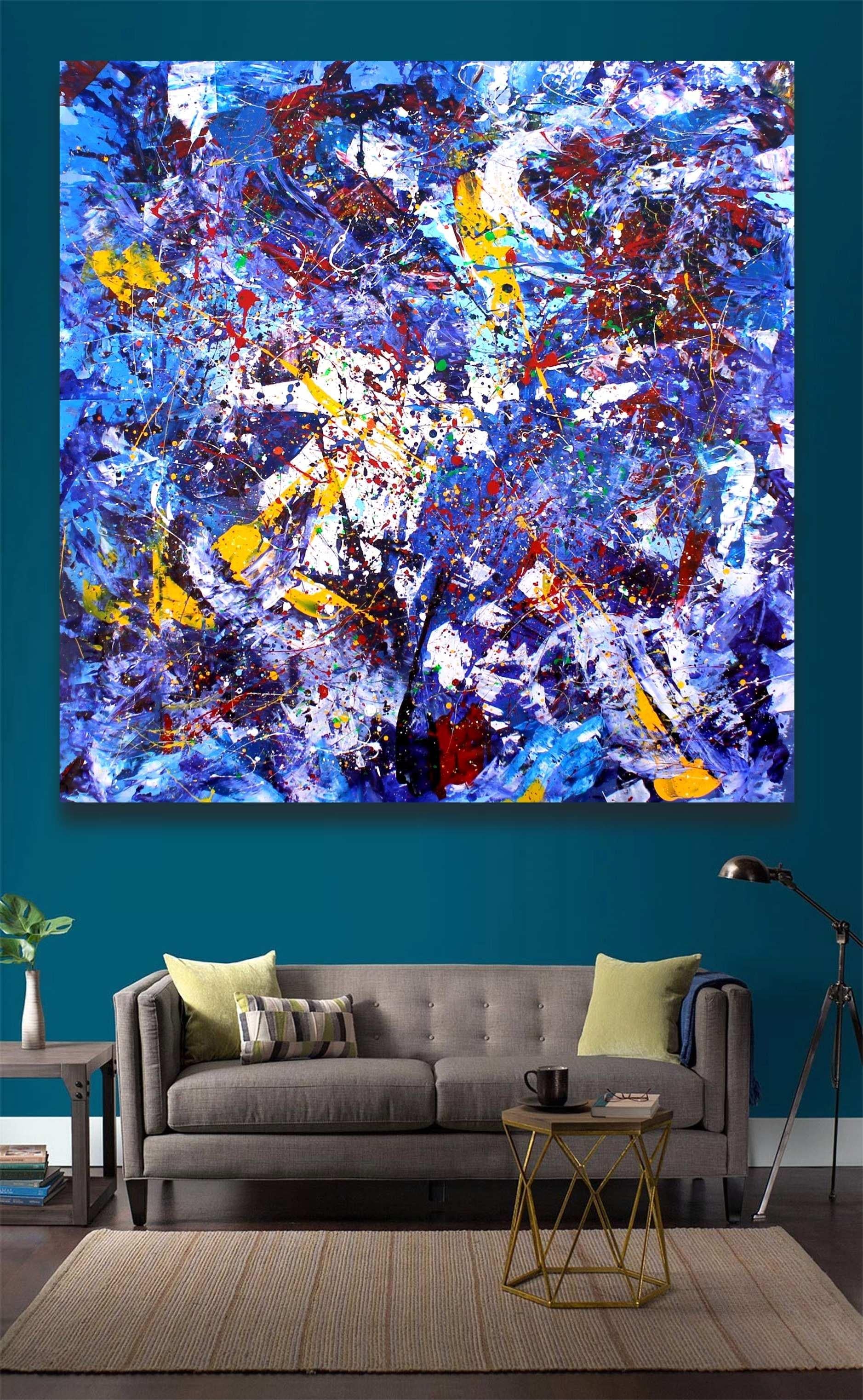 Abstract Woman of Colors Emotions - Abstract Expressionist Painting by Juan Jose Garay