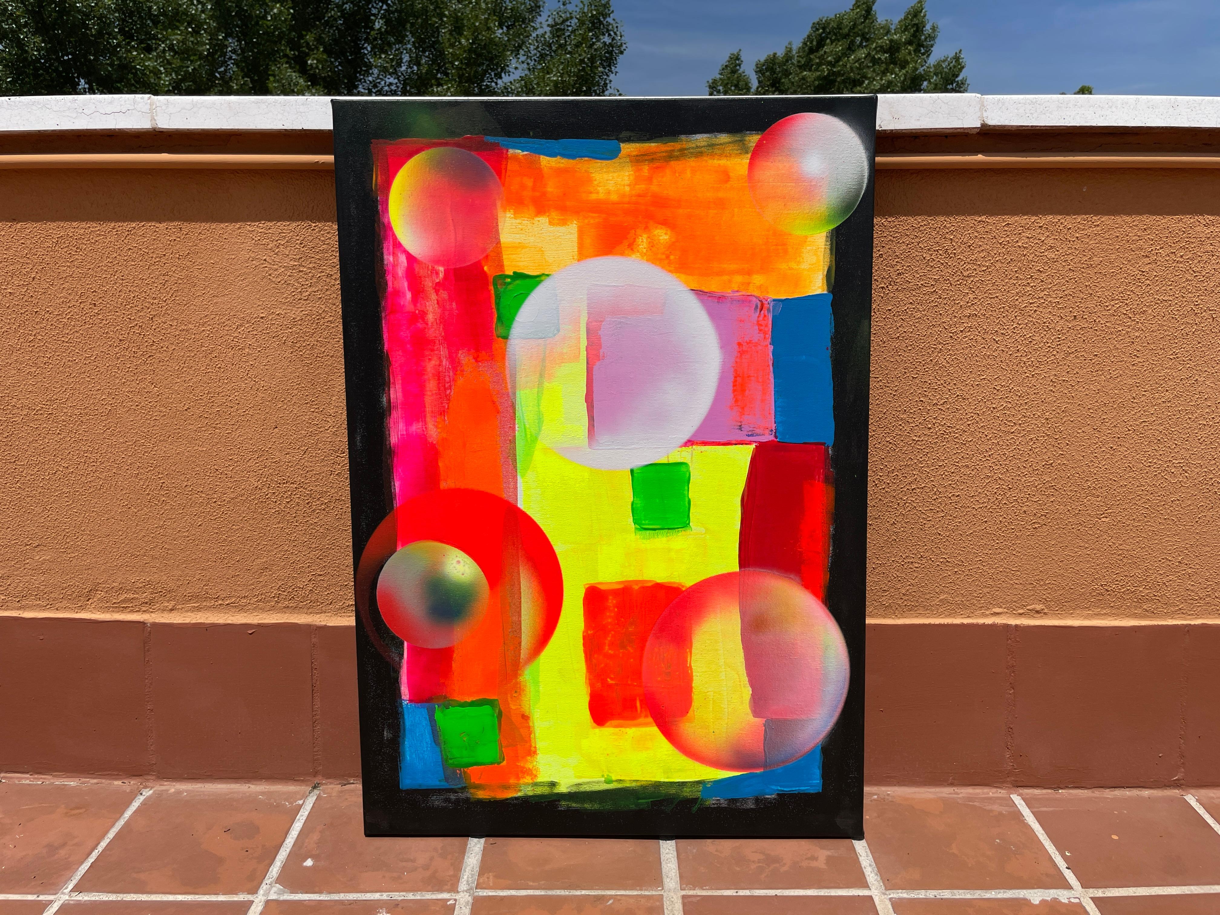 Almas im Universum der Farben (Abstrakter Expressionismus), Painting, von Juan Jose Garay