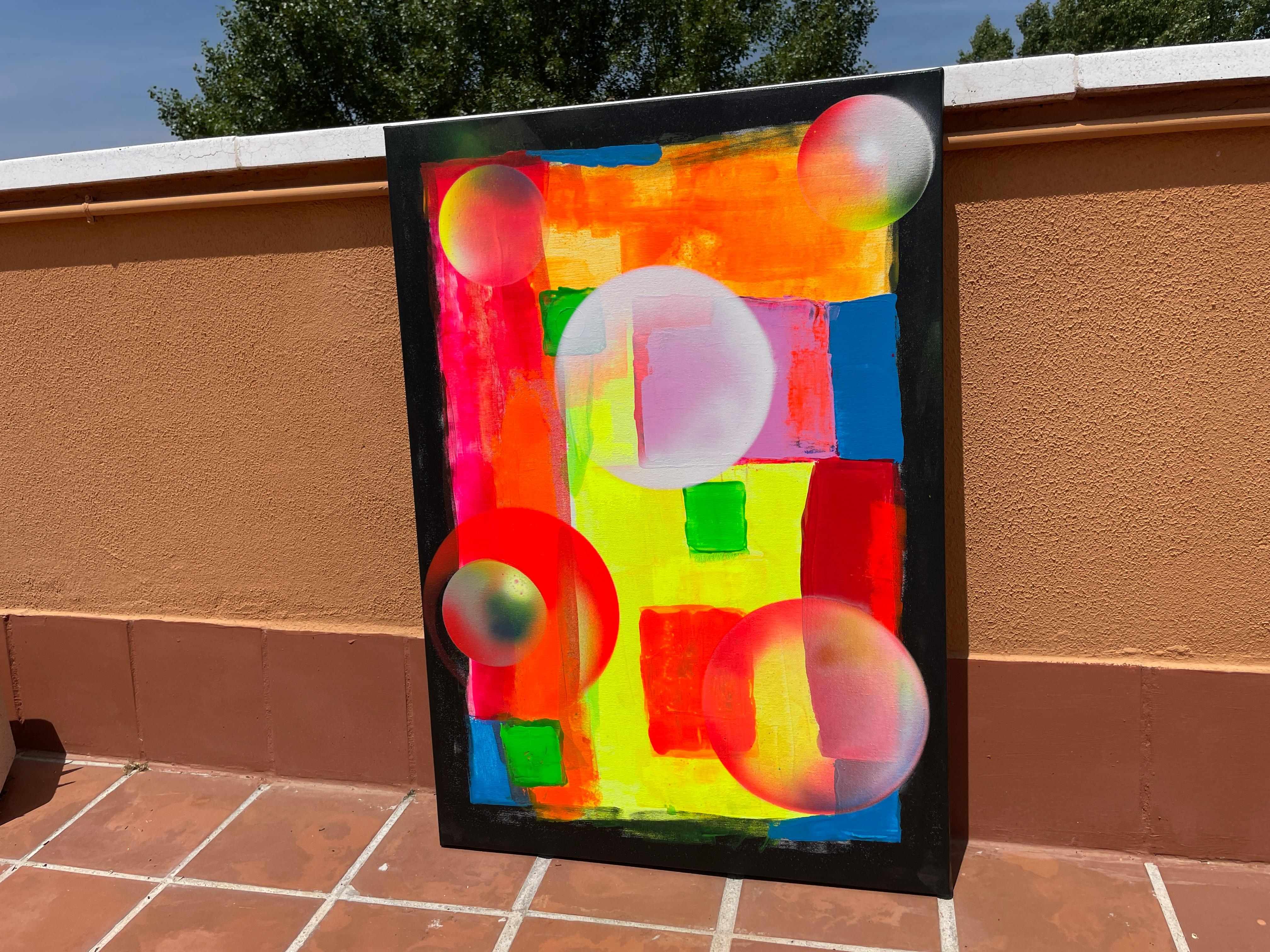 Almas im Universum der Farben (Orange), Interior Painting, von Juan Jose Garay