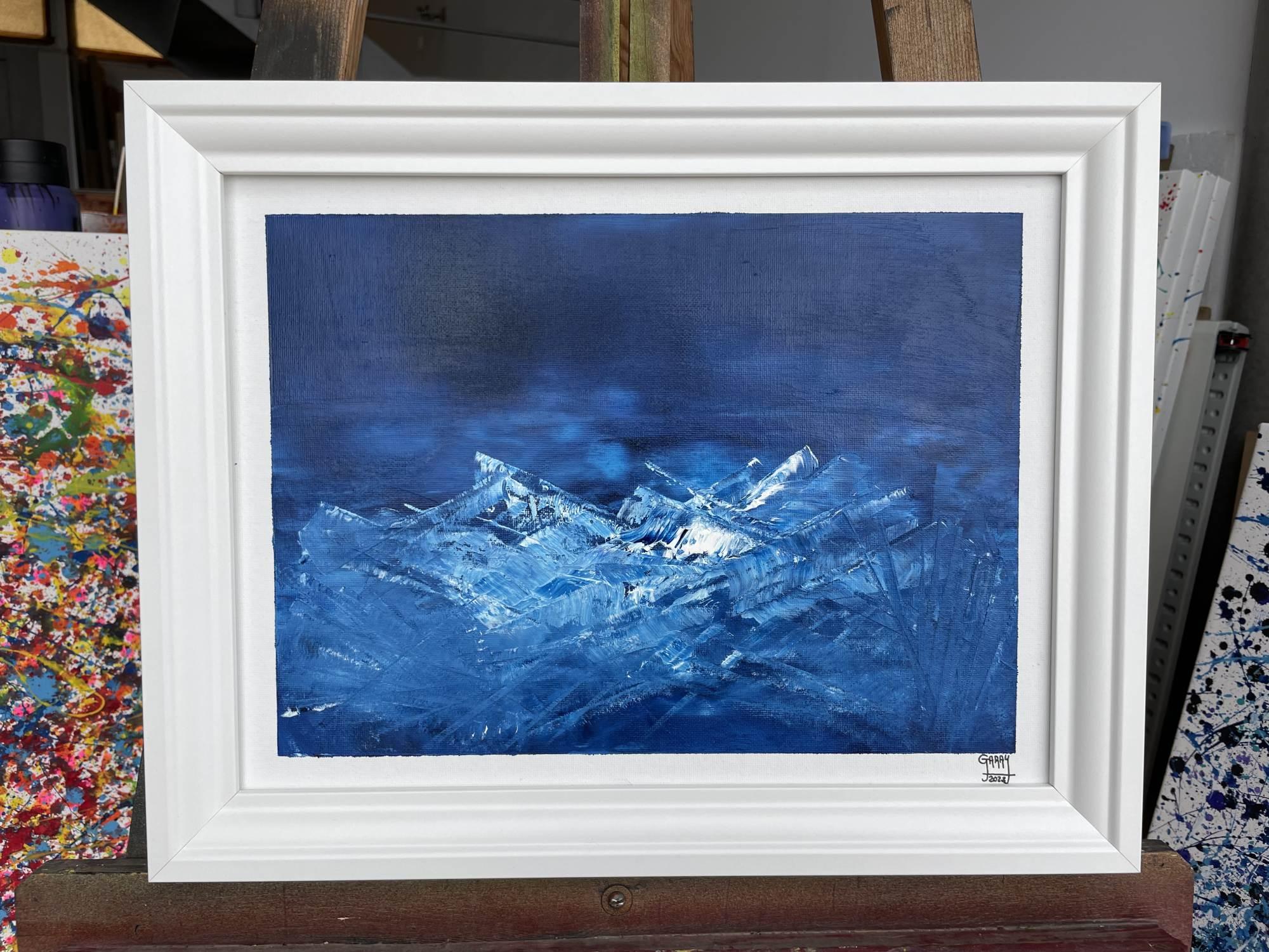 Blue Dream Landscape 01 - Painting by Juan Jose Garay