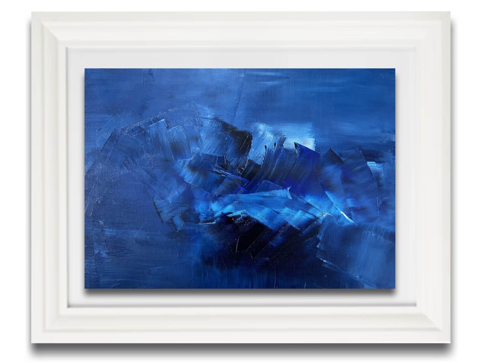 Juan Jose Garay Abstract Painting - Blue Dream Landscape 02