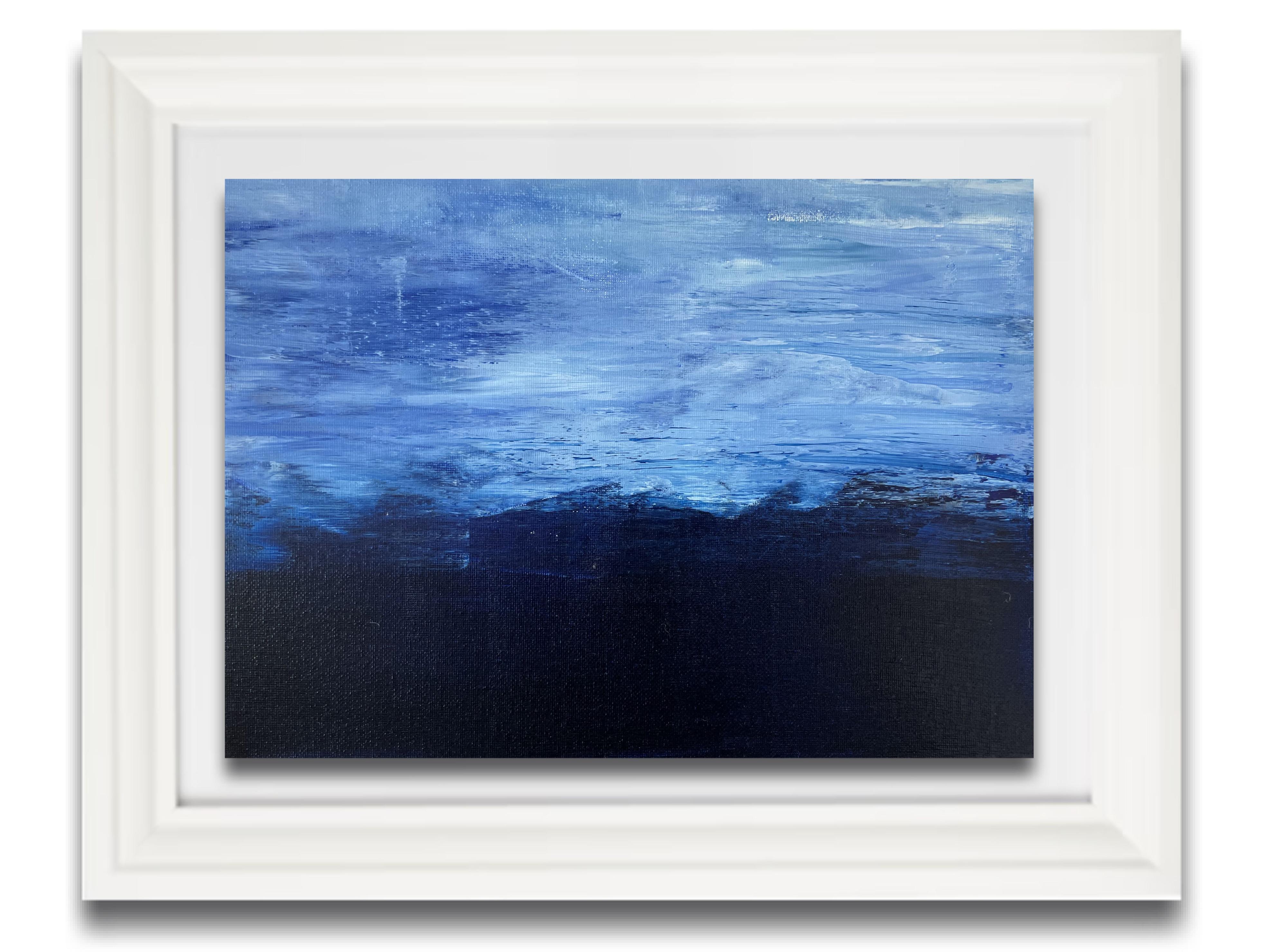 Juan Jose Garay Abstract Painting - Blue Dream Landscape 03