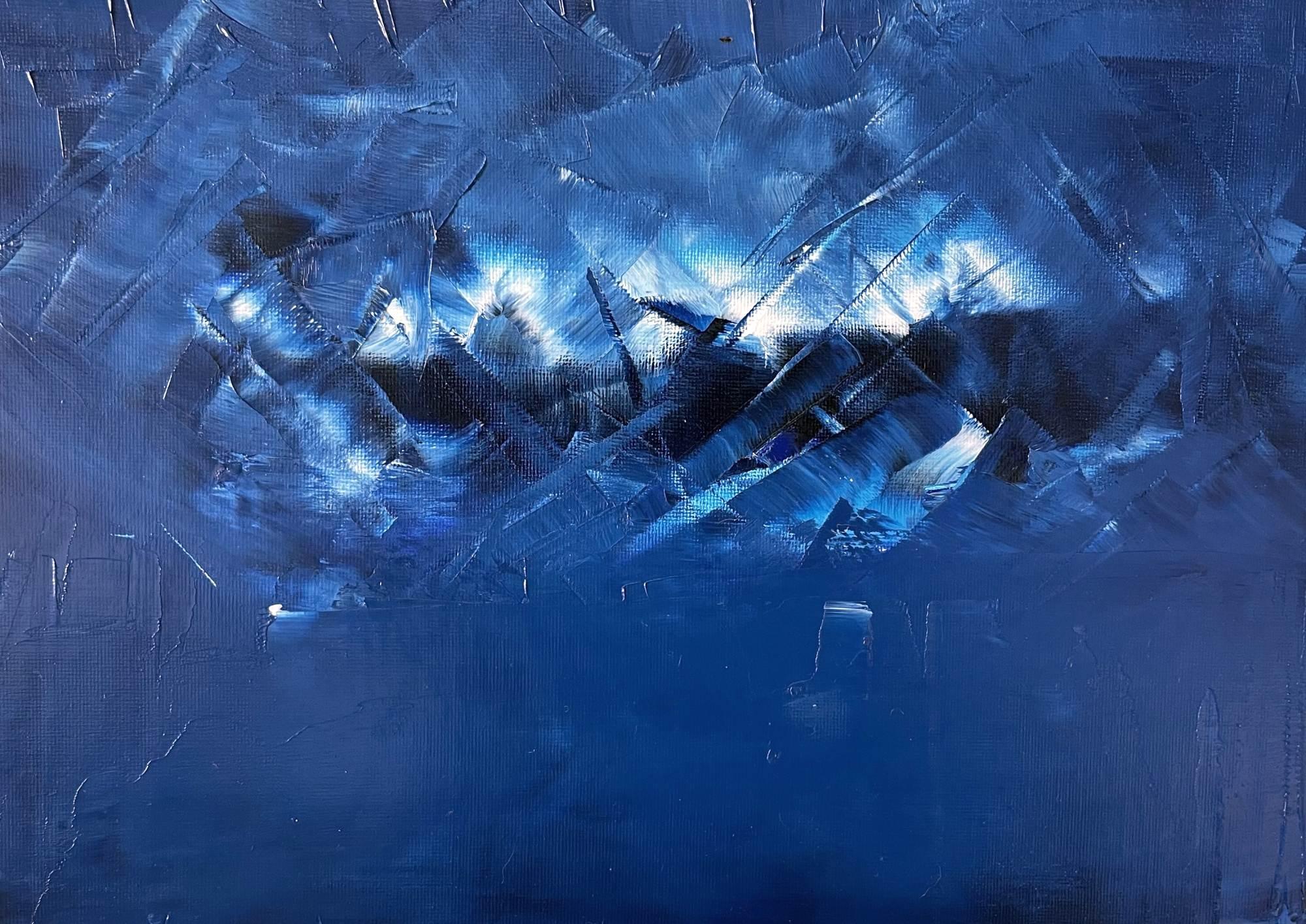 Blaue Traumlandschaft 04 (Abstrakter Expressionismus), Painting, von Juan Jose Garay