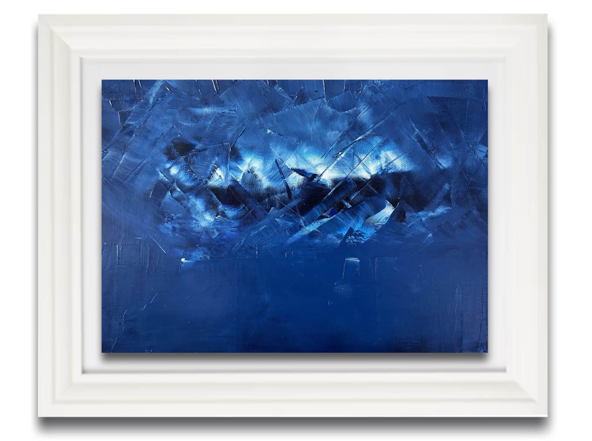 Juan Jose Garay Abstract Painting – Blaue Traumlandschaft 04