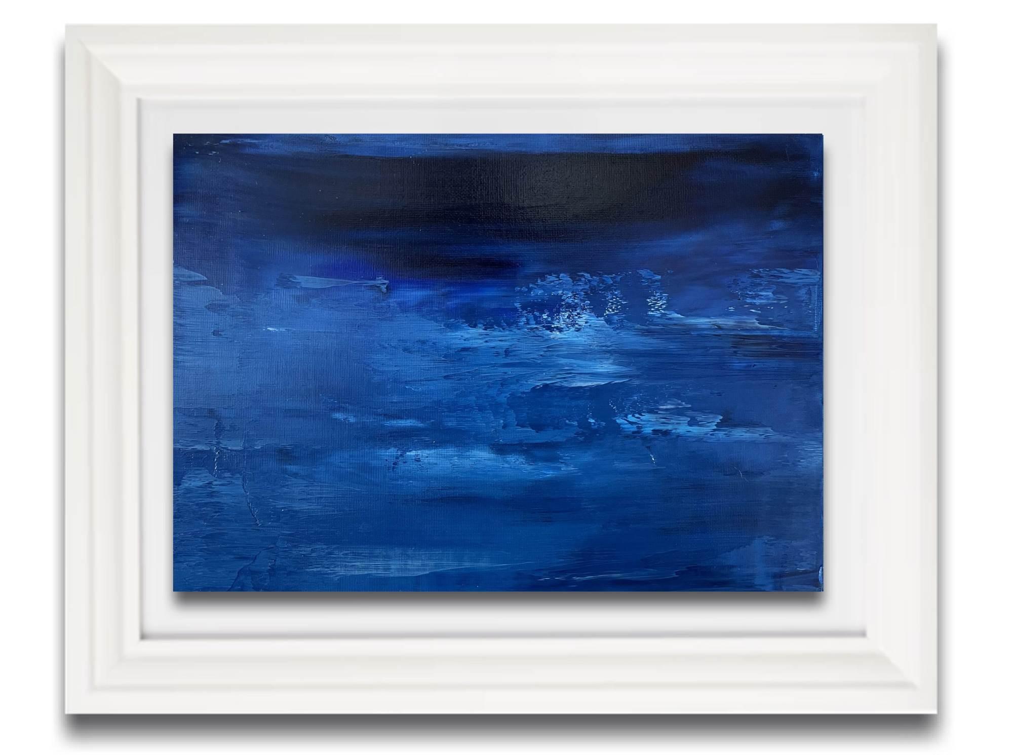 Juan Jose Garay Abstract Painting – Blaue Traumlandschaft 05
