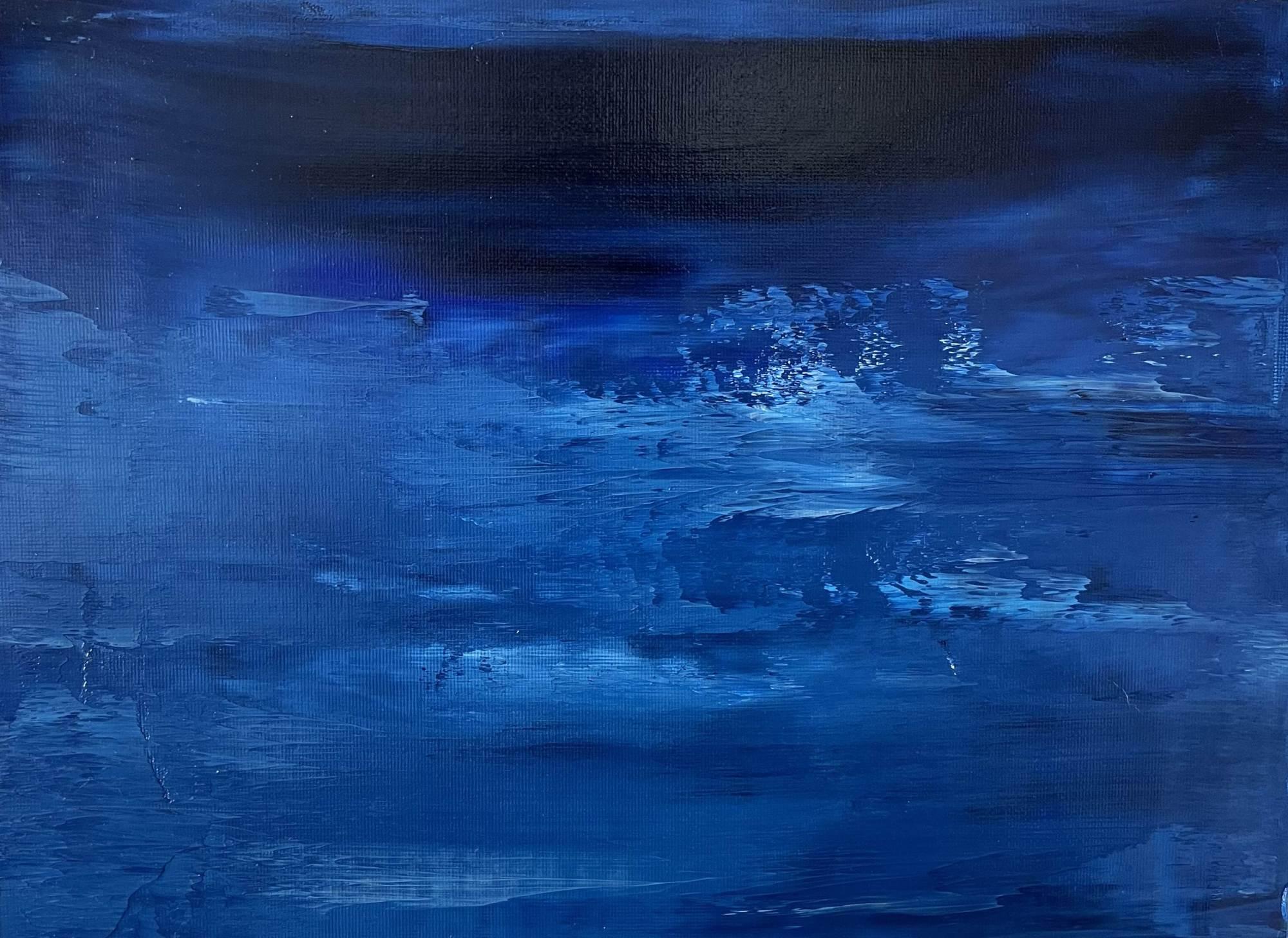 Blaue Traumlandschaft 05 (Abstrakter Expressionismus), Painting, von Juan Jose Garay