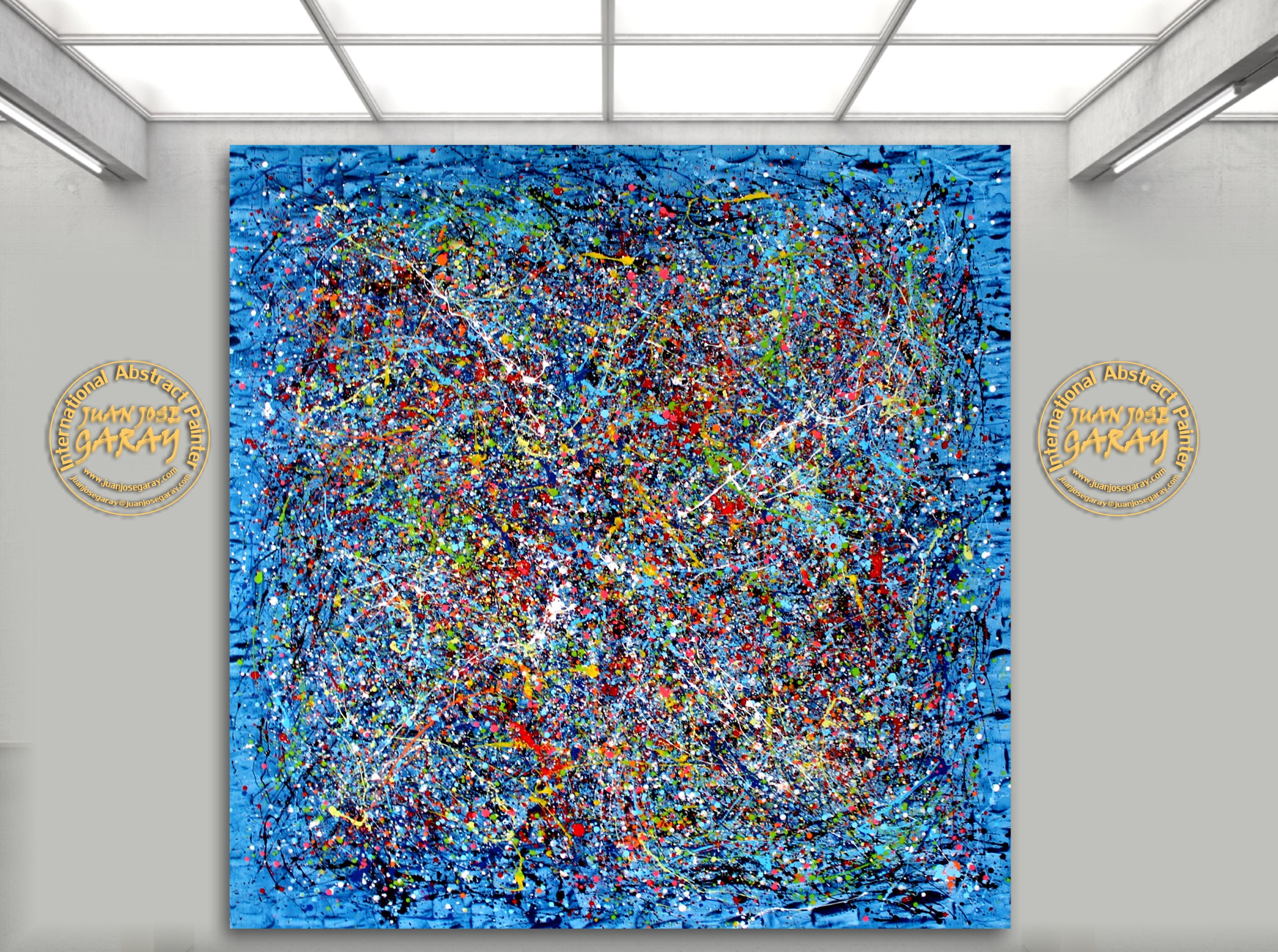 Blaue Zukunft – Painting von Juan Jose Garay