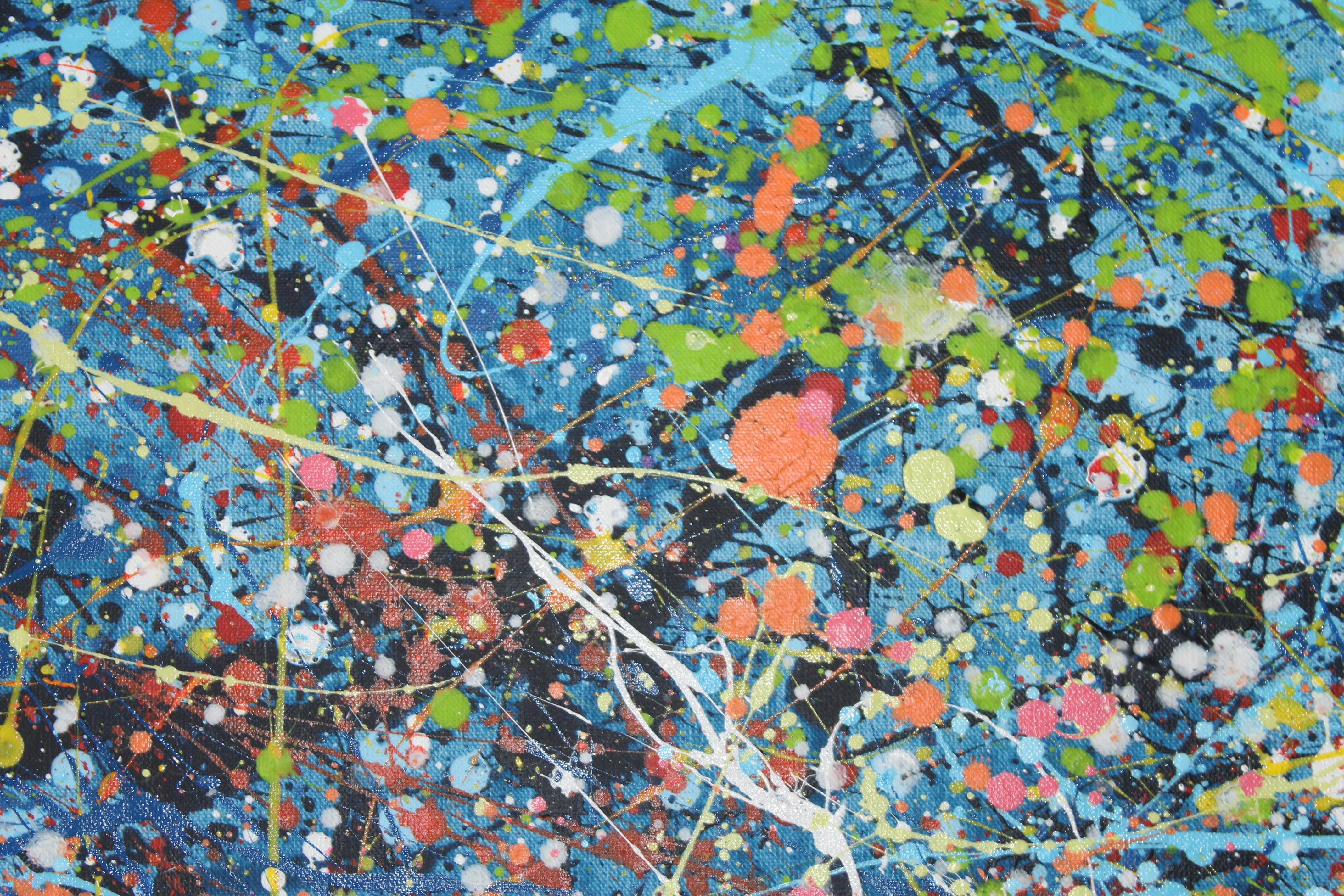 Gemälde: Acryl und Emaille auf Leinwand. Ich habe Acrylfarben verwendet, um die Komposition zu gestalten und Reliefs und Formen zu erzeugen. Wenn Sie sich vor dieses Bild setzen, beruhigen sich Ihre Gefühle und Sie entspannen sich so, dass Sie