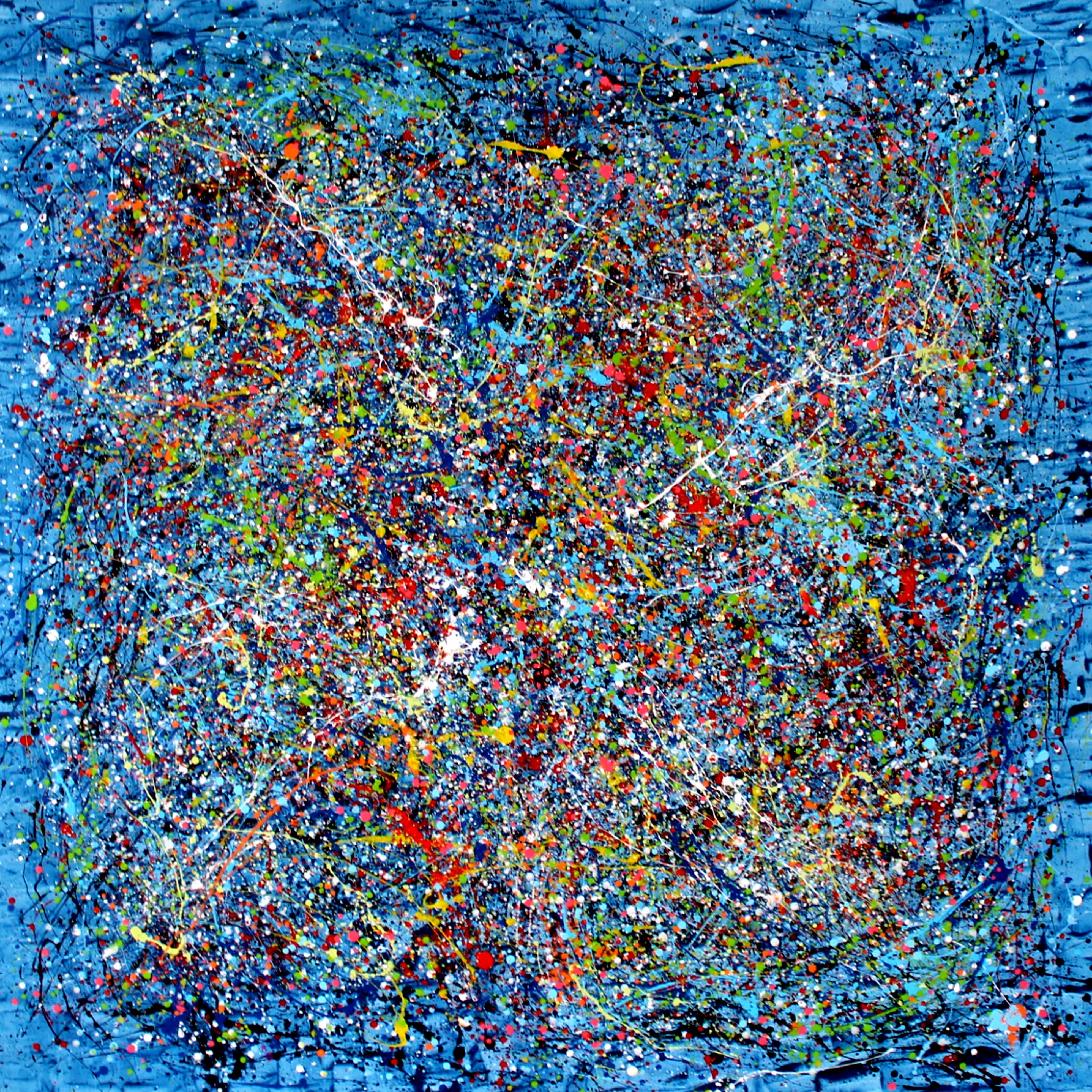 Juan Jose Garay Abstract Painting - Blue Future