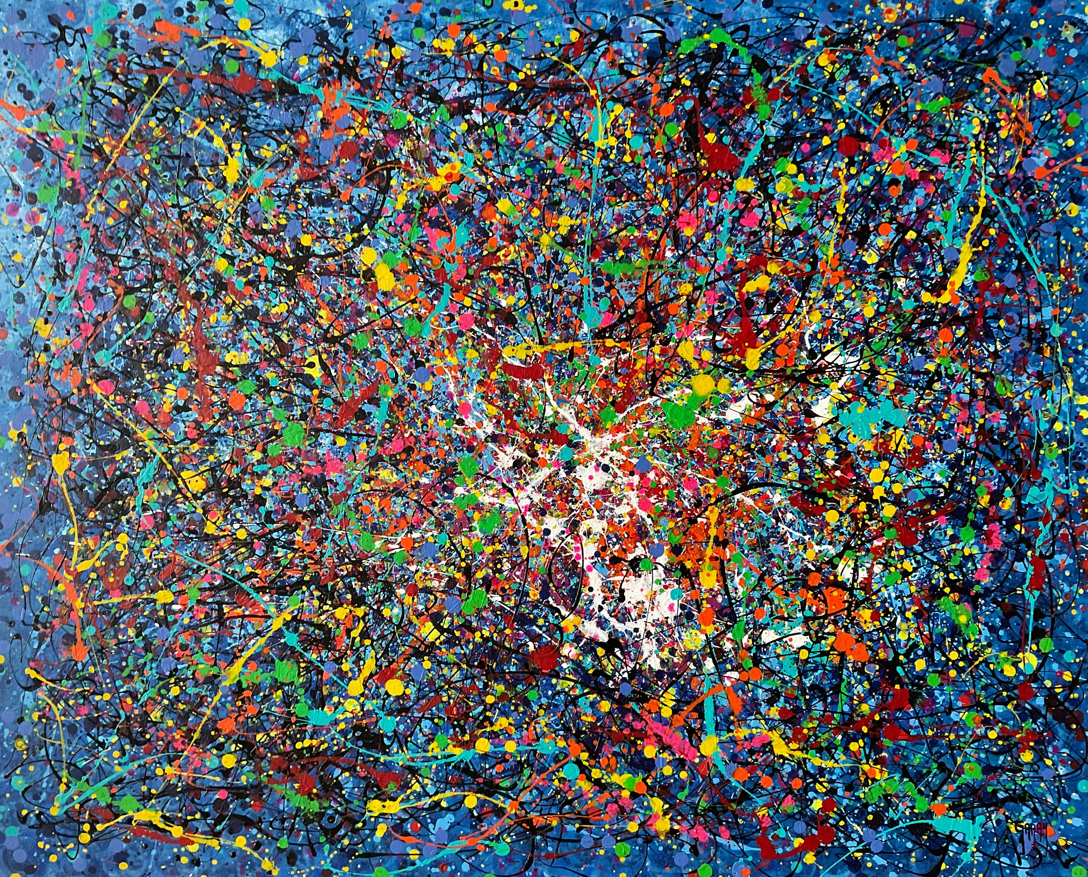 Interior Painting Juan Jose Garay - Bleu dans le paysage 01