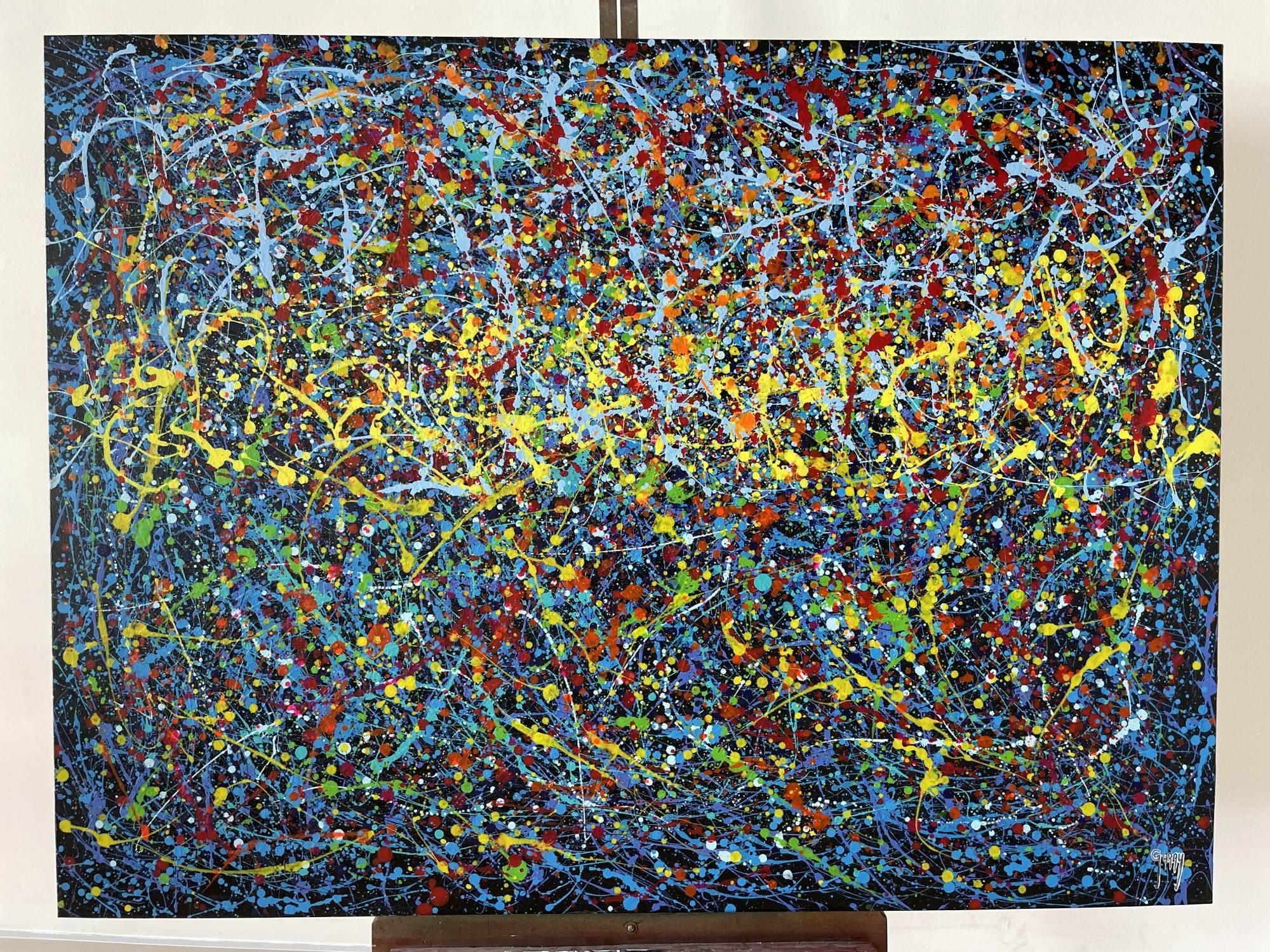 Blau Metaverso (Abstrakter Expressionismus), Painting, von Juan Jose Garay