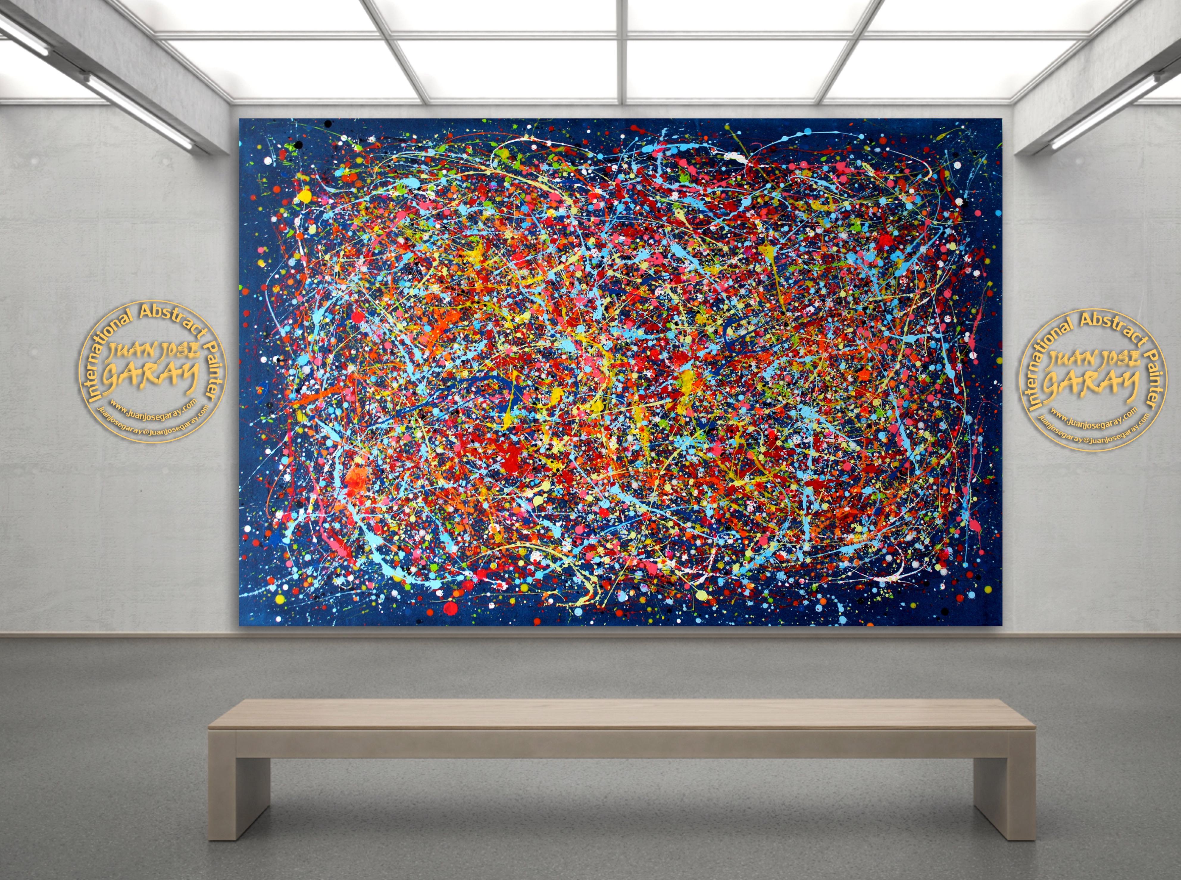 Blue Space - Painting by Juan Jose Garay