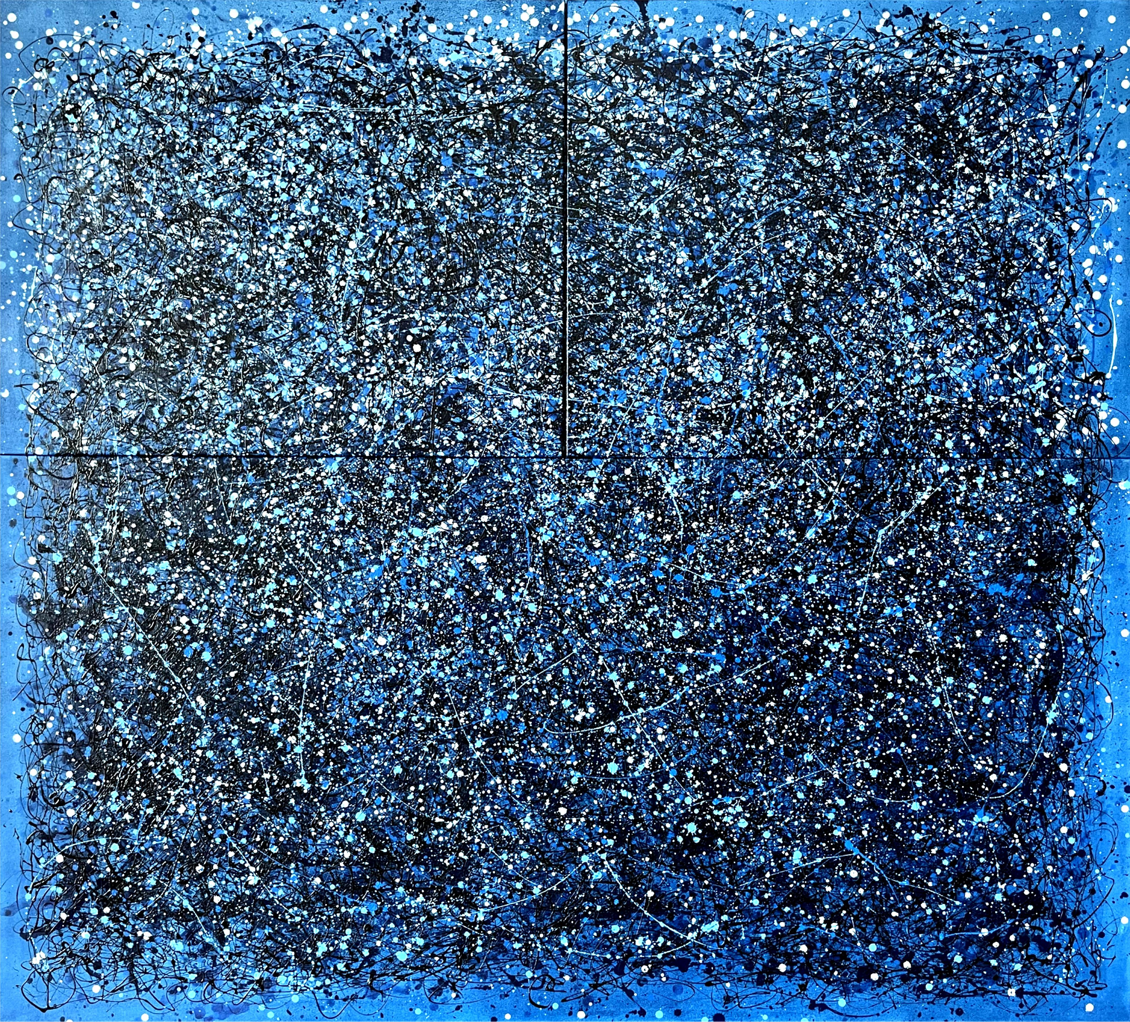 Interior Painting Juan Jose Garay - Bleu à la lune - Triptyque