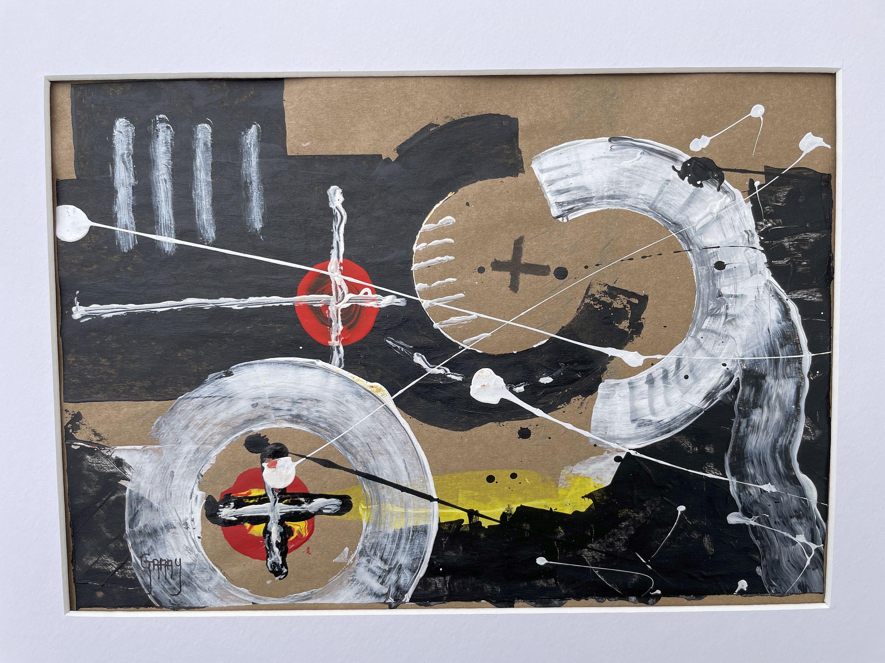 Braunes Papier 03 – Painting von Juan Jose Garay
