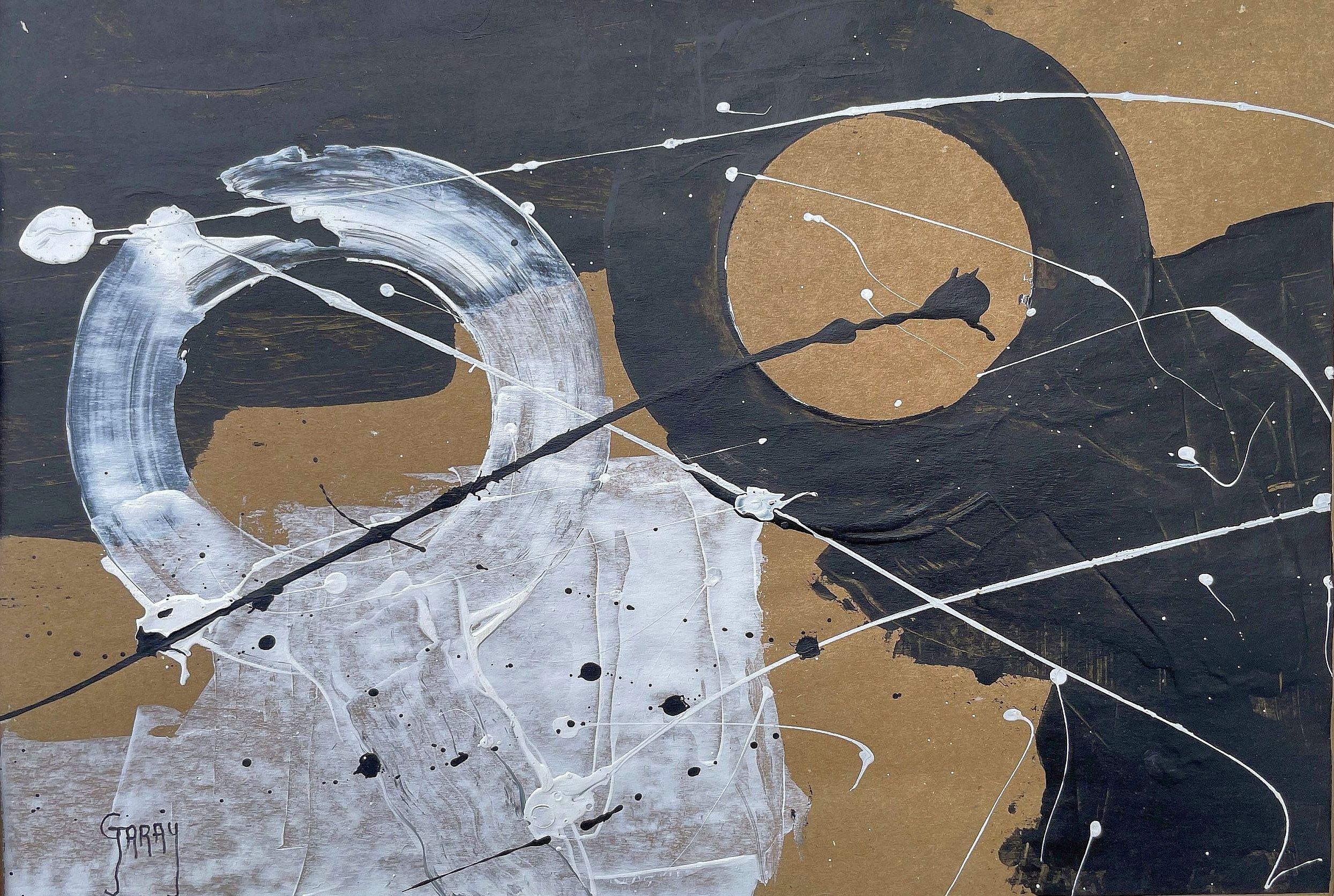 Braunes Papier 05 – Painting von Juan Jose Garay