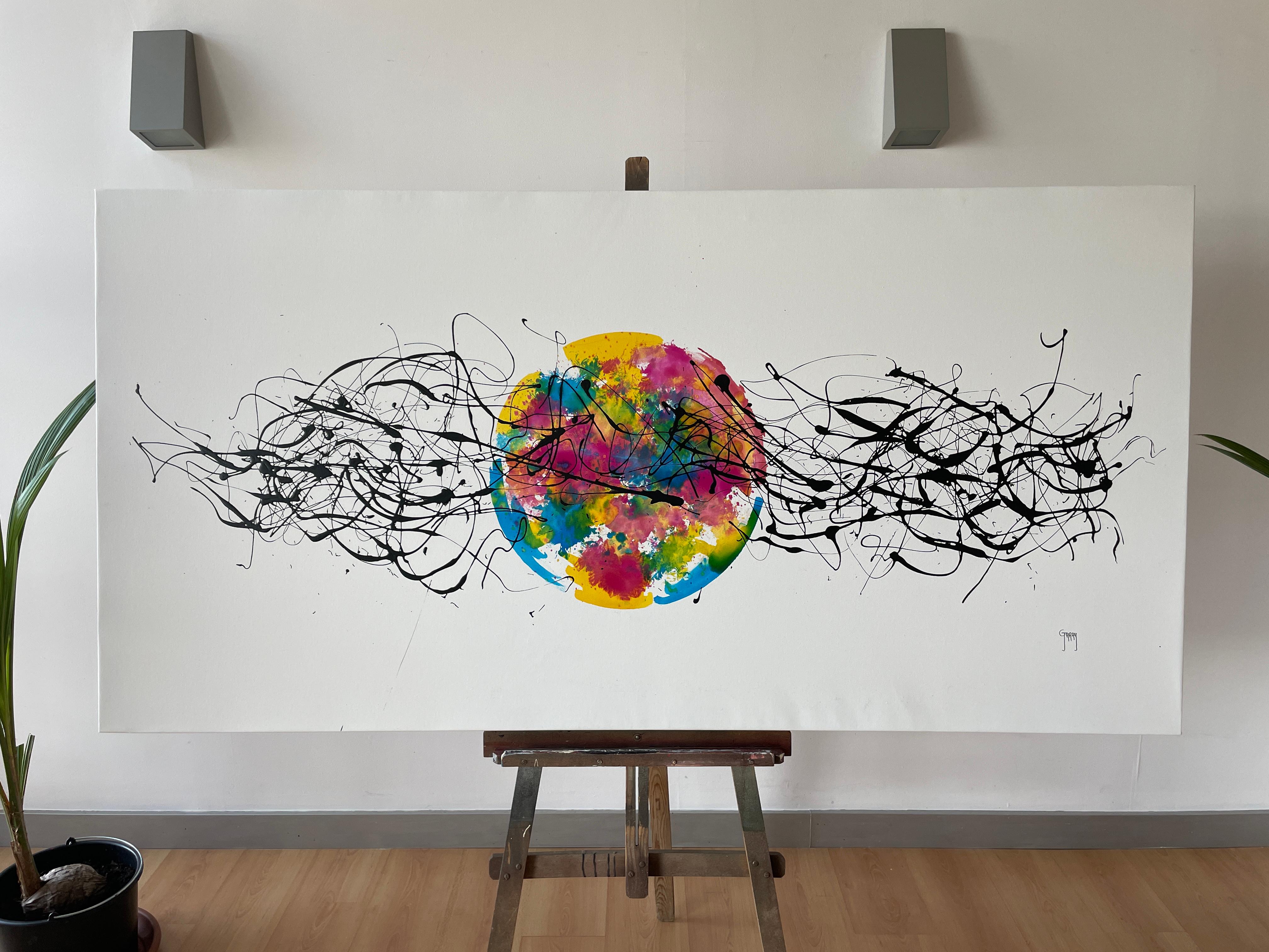 Esplosione di colori vivi - Painting di Juan Jose Garay