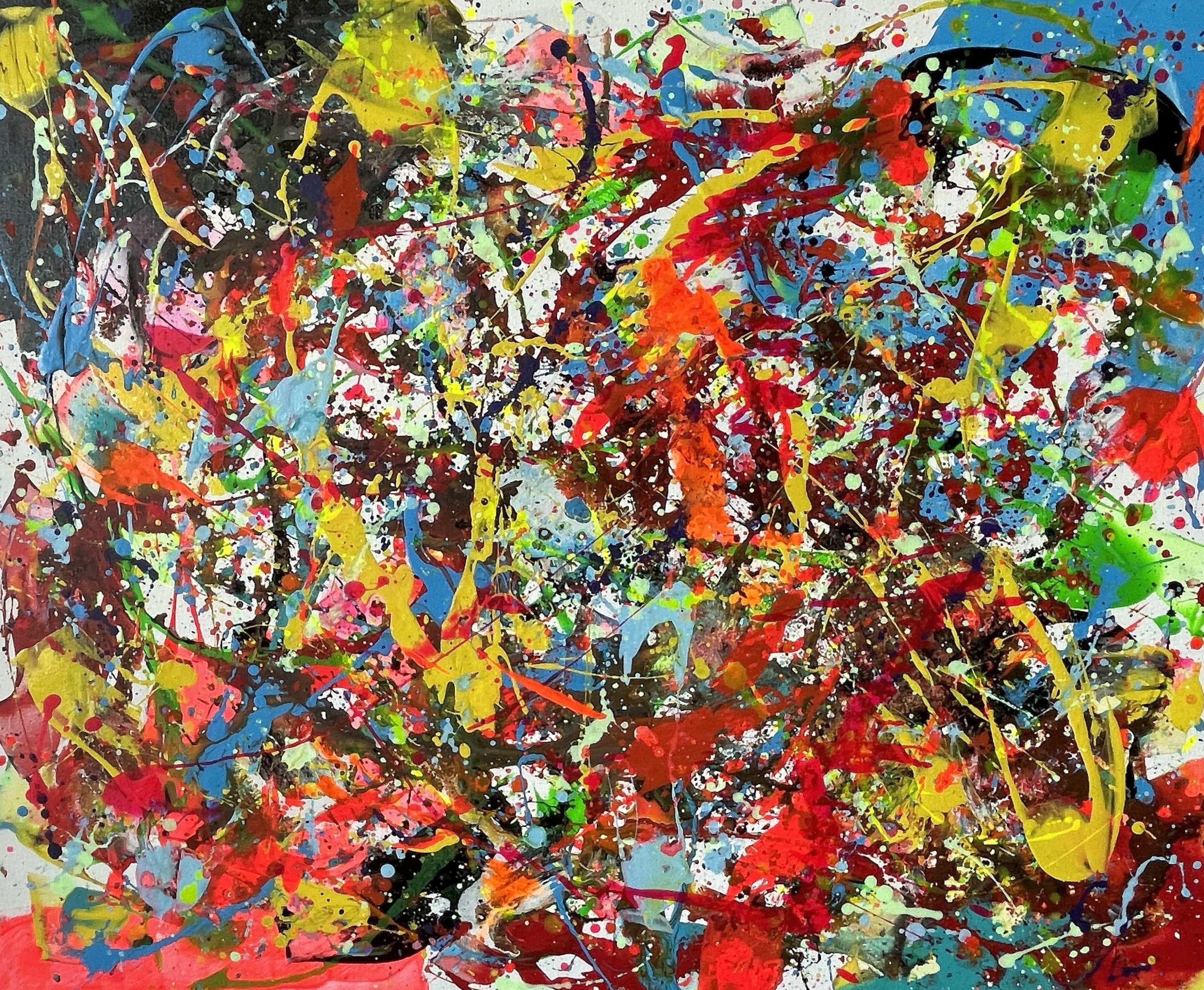Juan Jose Garay Abstract Painting - Chromatic Movement  01